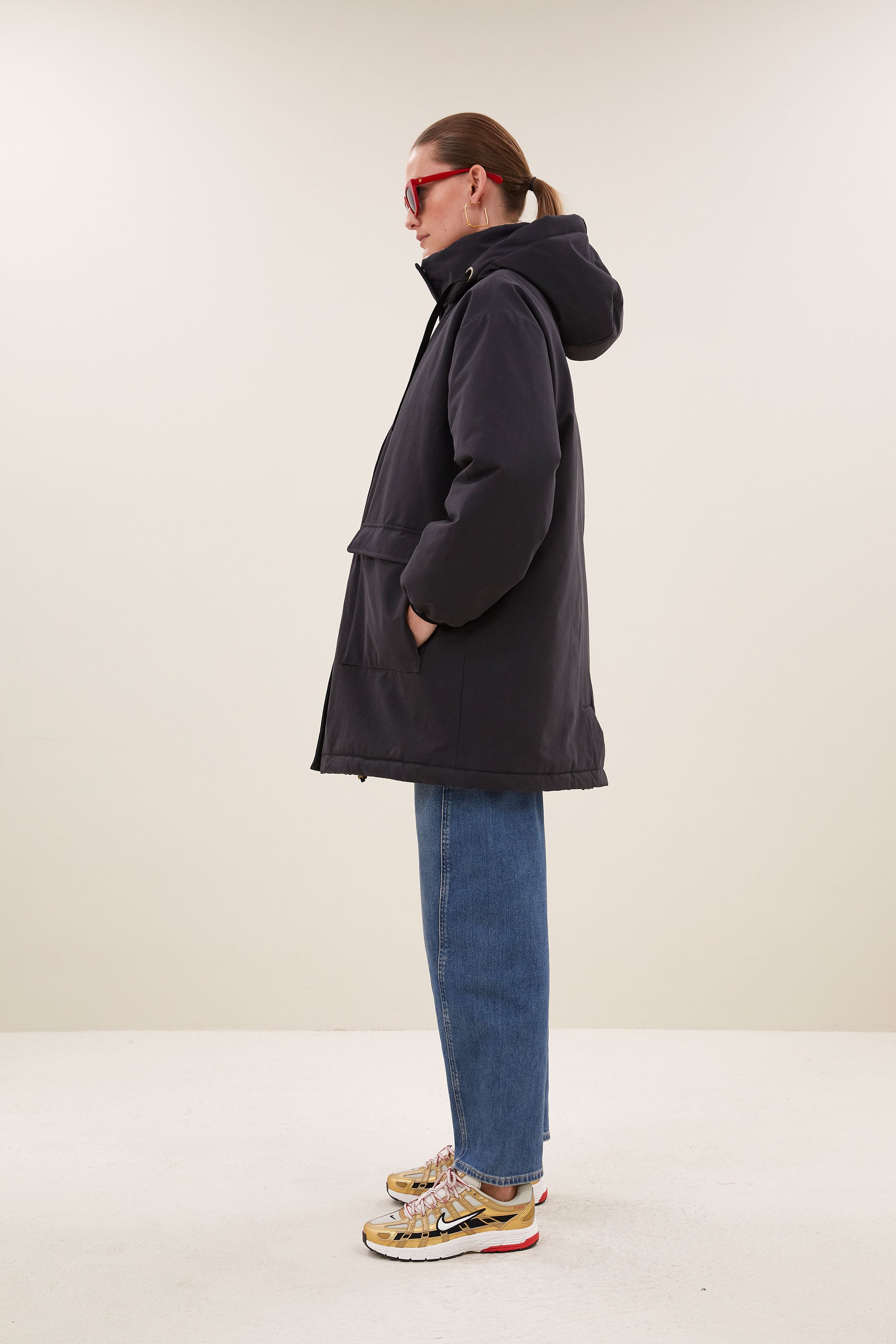 dean long parka | jet black