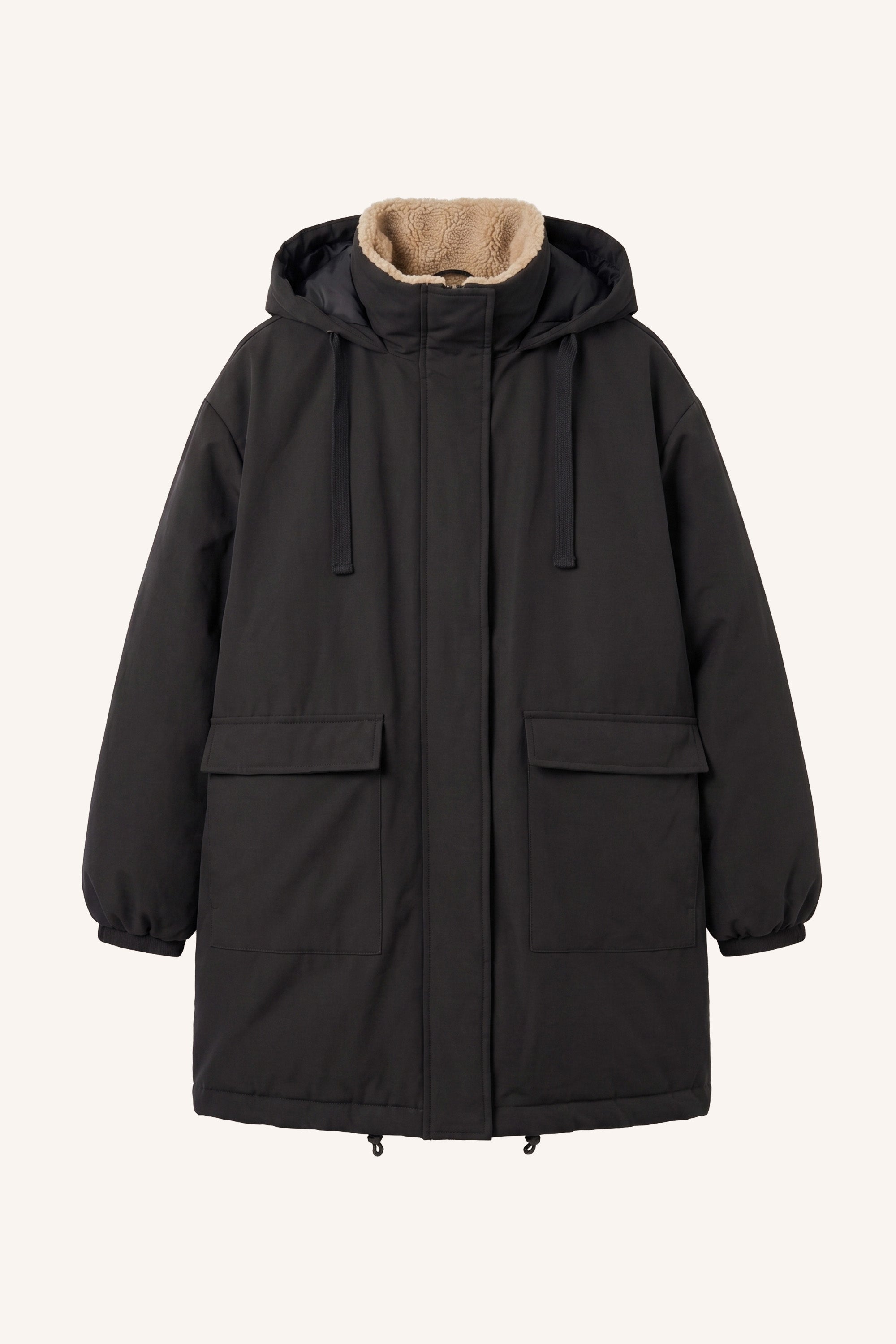 dean long parka | jet black