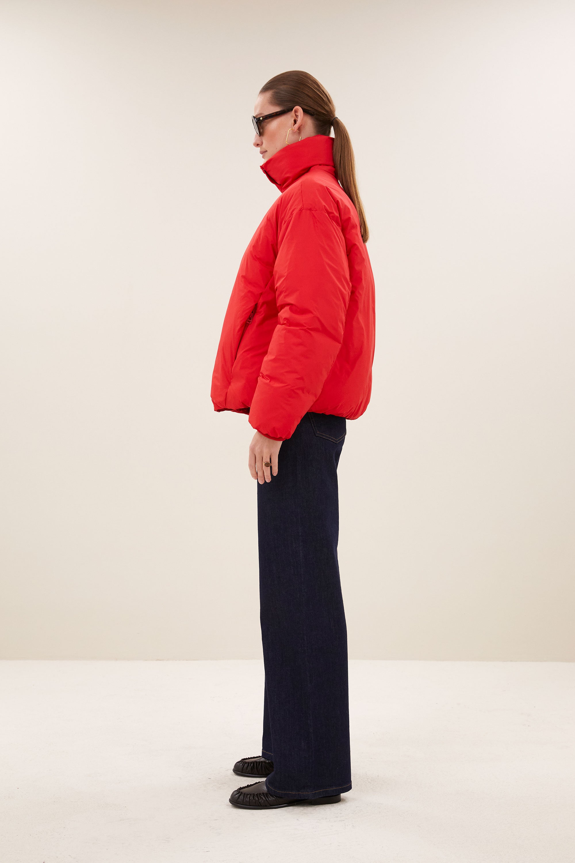 joy jacket | poppy red