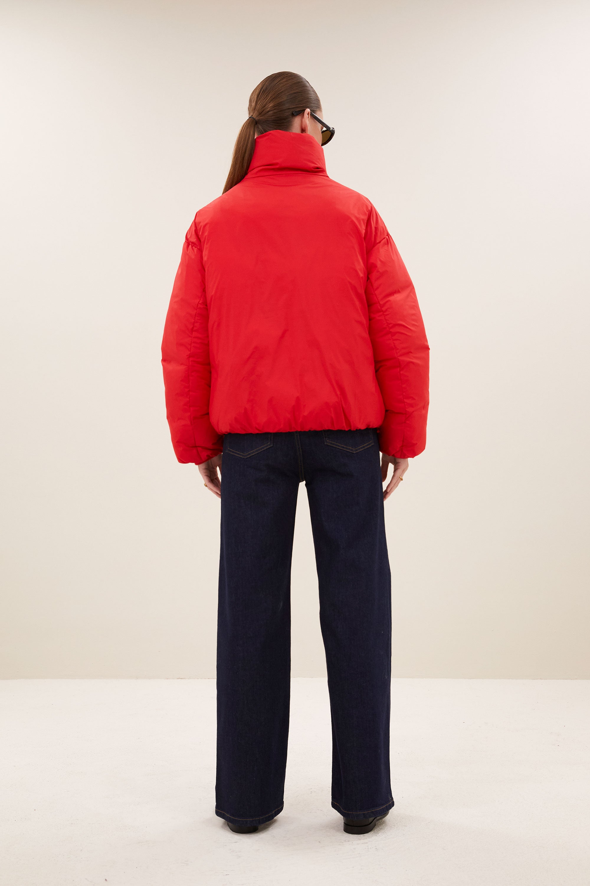 joy jacket | poppy red