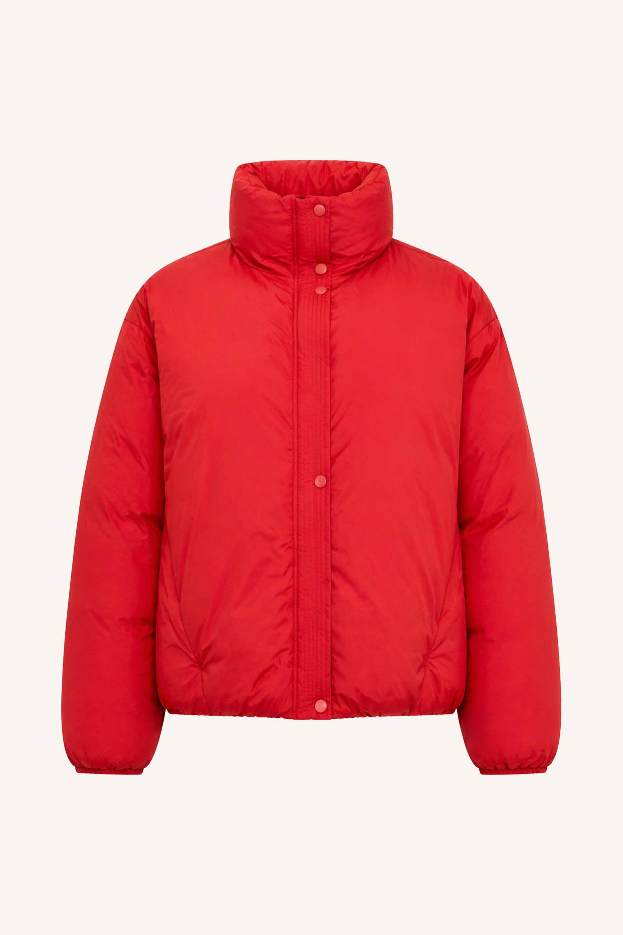 joy jacket | poppy red