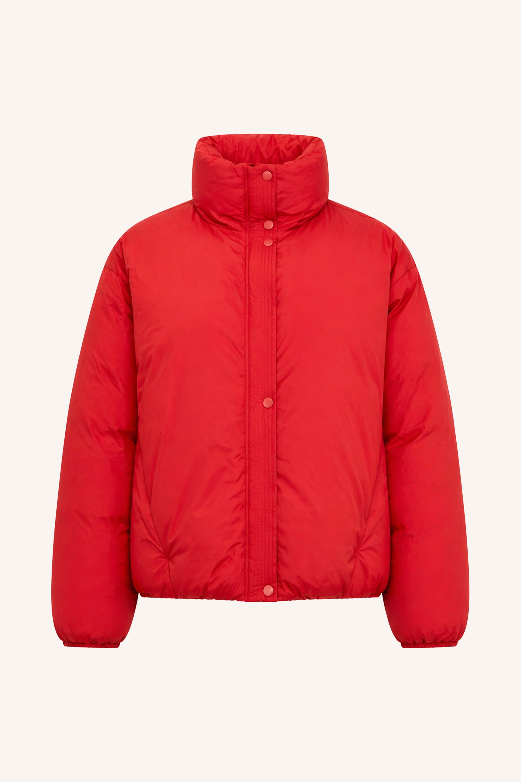 joy jacket | poppy red
