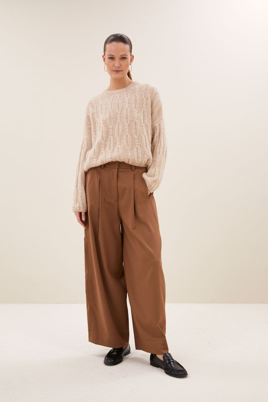 jule-camel-pants-camel-all-time classic-gemaakt door weefspecialist-ritssluiting-by-bar-aanvullende-foto