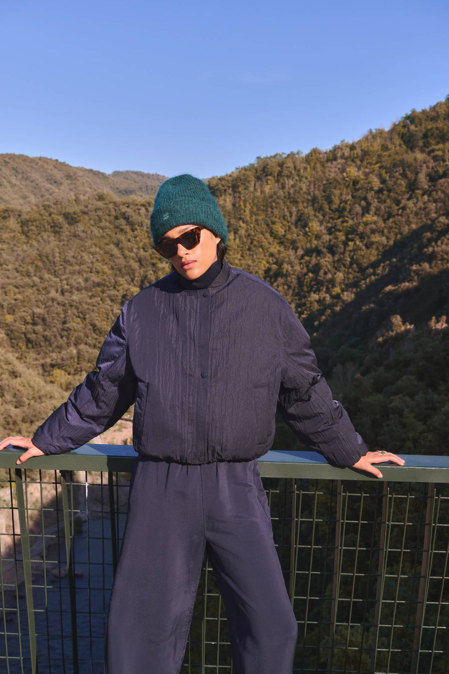 bodie bomber jacket | dark navy