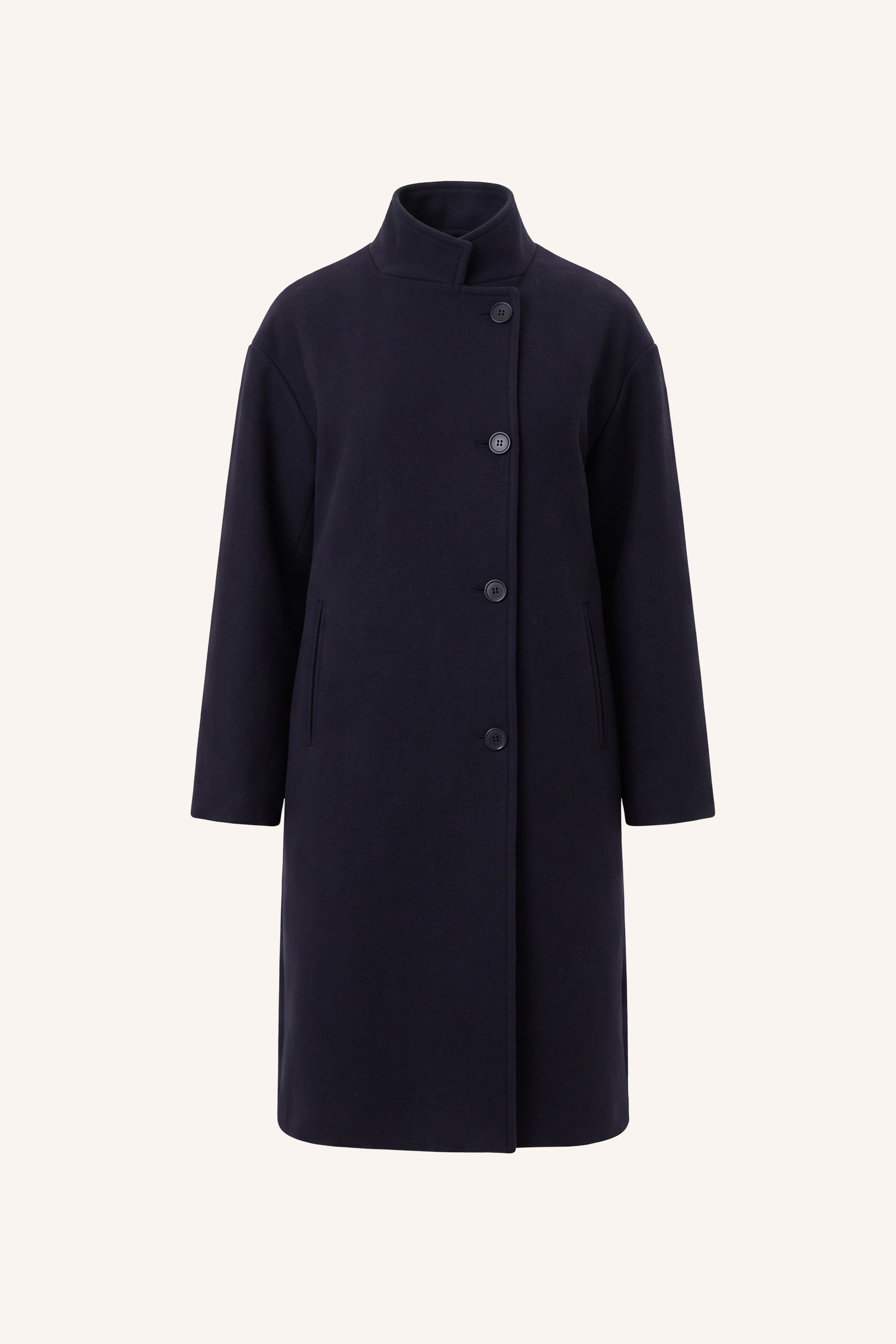 macy wool coat | midnight