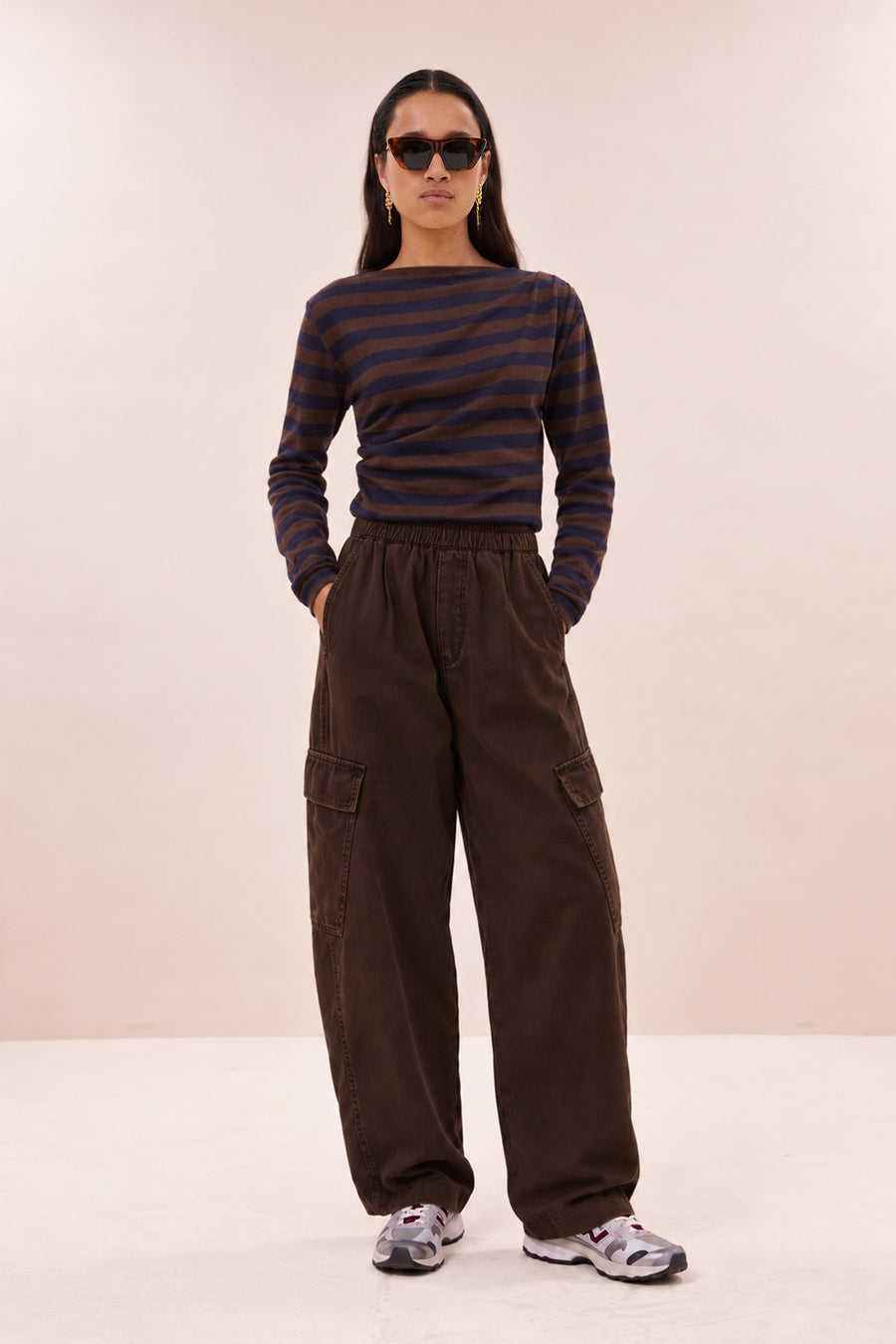 matcha heavy twill pants | espresso