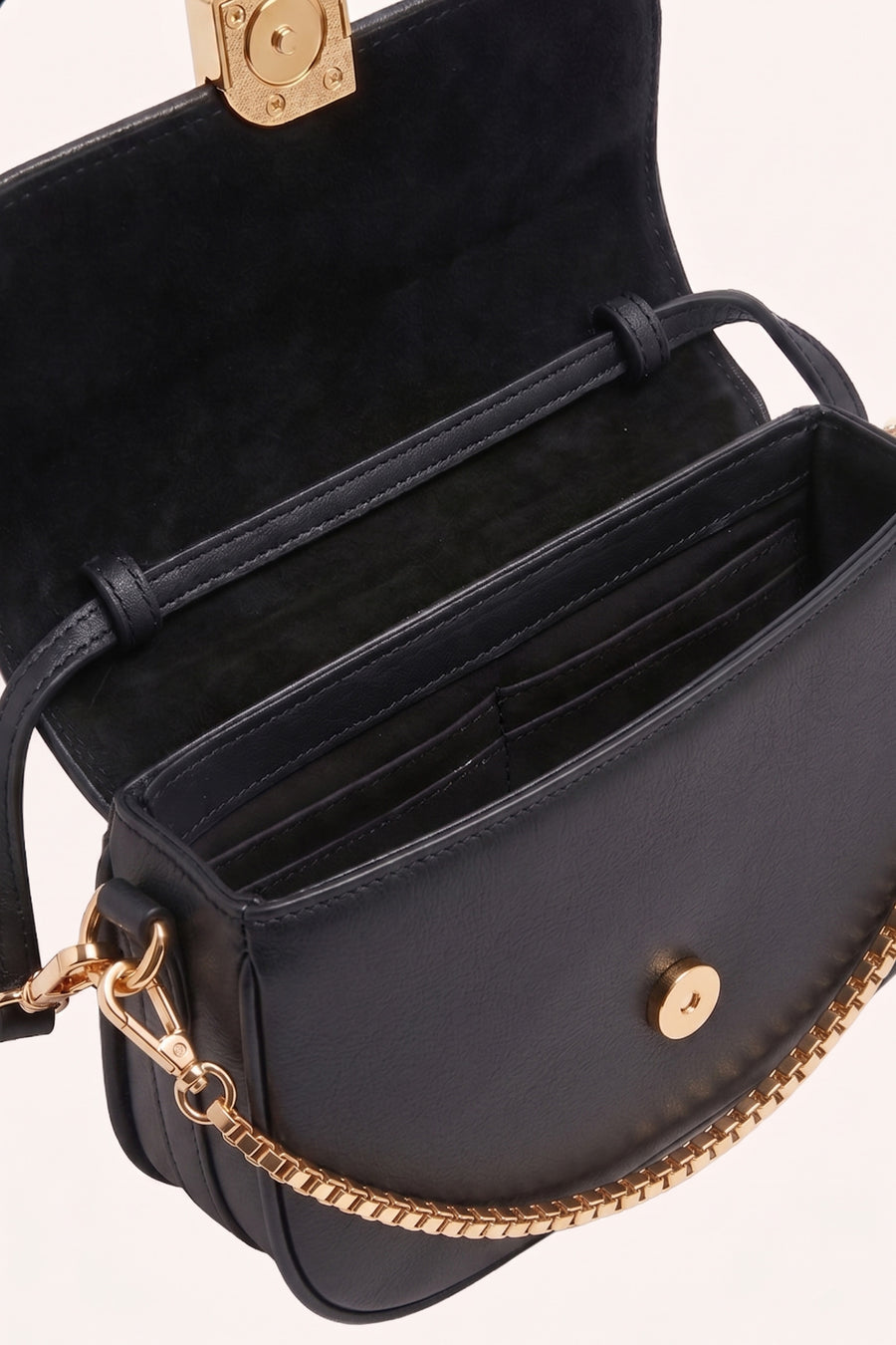 alma leather bag | black