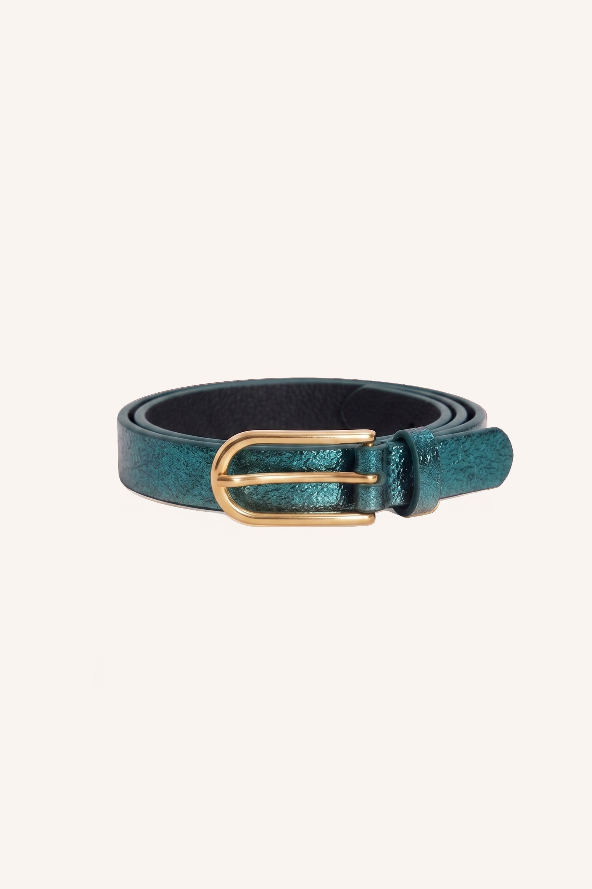 lovi-metallic-belt-oil-green-naar wens verstelbaar-all-time classic-by-bar-sfeerbeeld