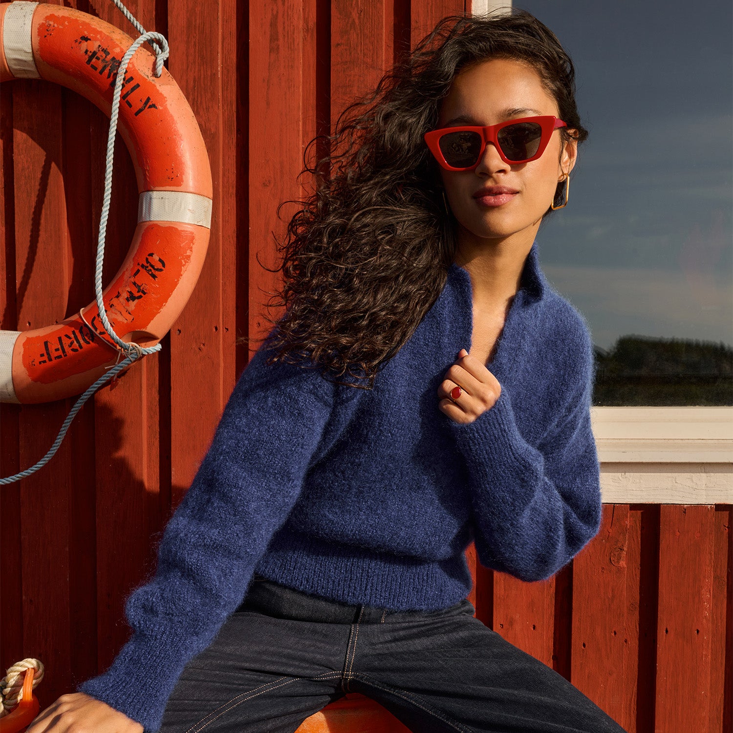 polo pullover - blue - blogpagina