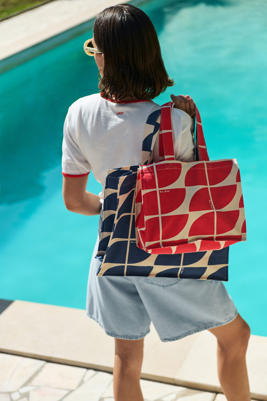shopper-logo-bag-s-poppy-red-katoen kwaliteit-perfecte shopper-by-bar-vooraanzicht