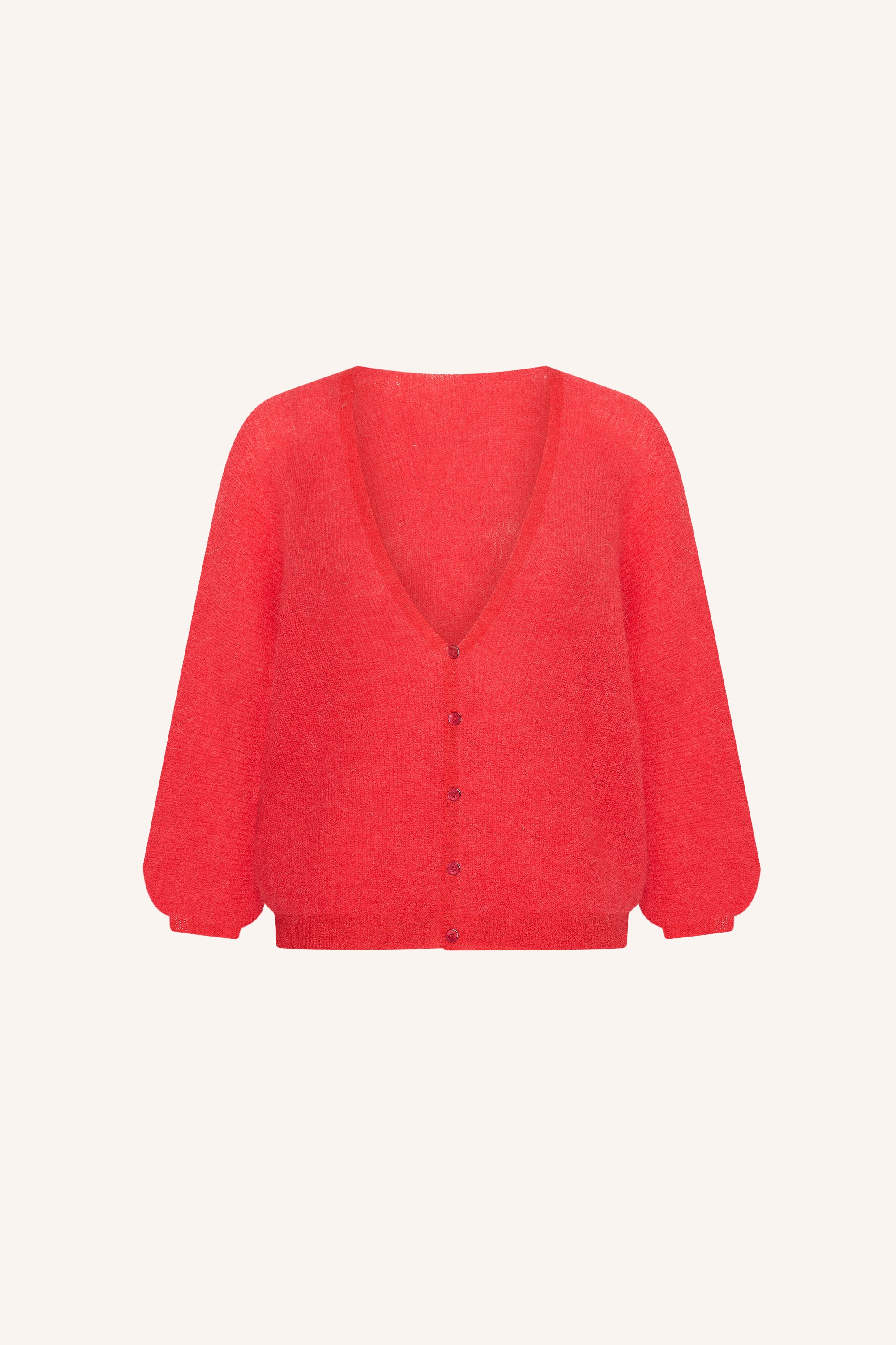 indra-cardigan-lollipop-vleermuis mouw-knoopsluiting-v-halslijn-by-bar-productfoto