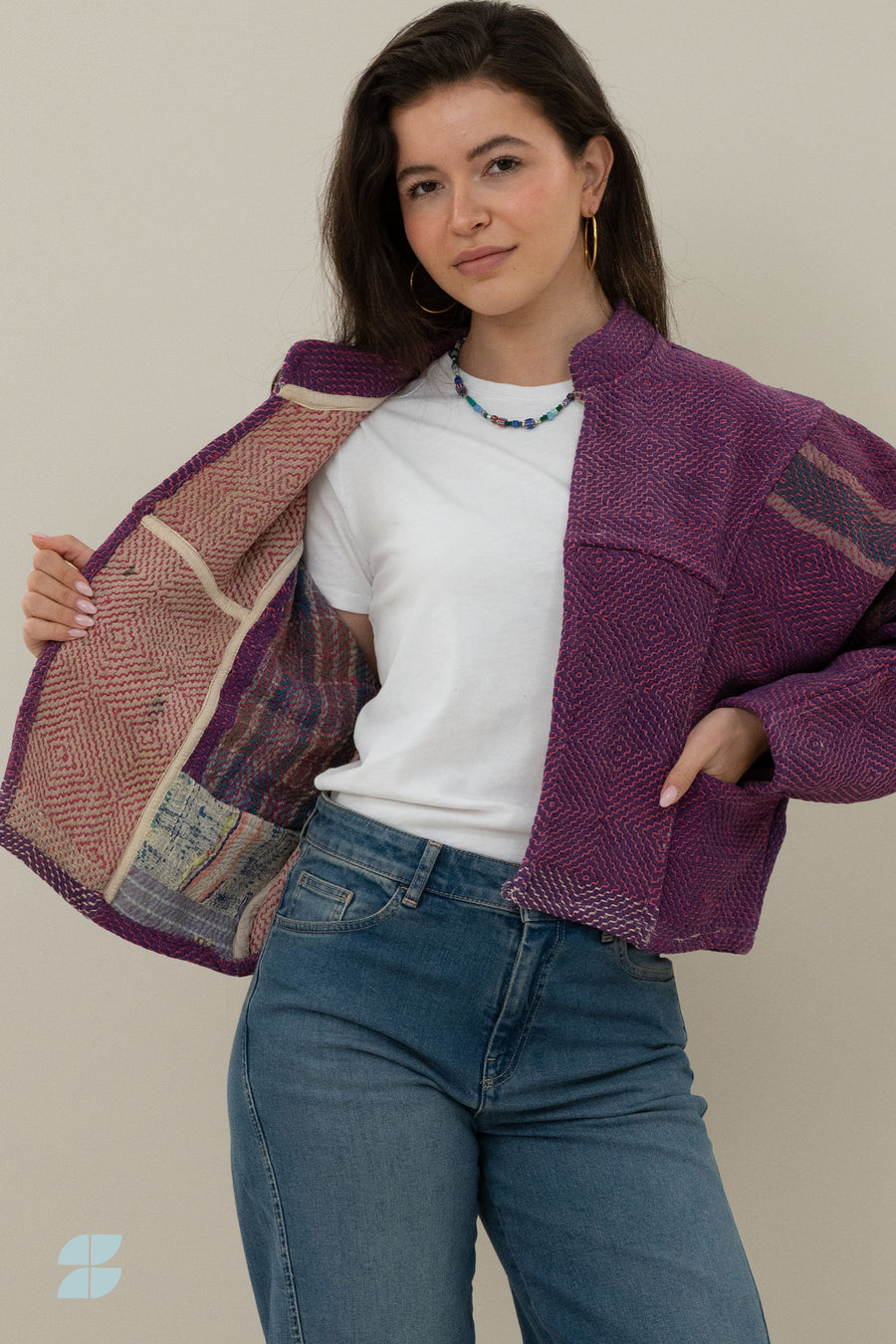 blossom-antic-jacket-jammu-i-2-elk item is uniek-must-have essential-draagbaar aan beide zijden-by-bar-aanvullende-foto