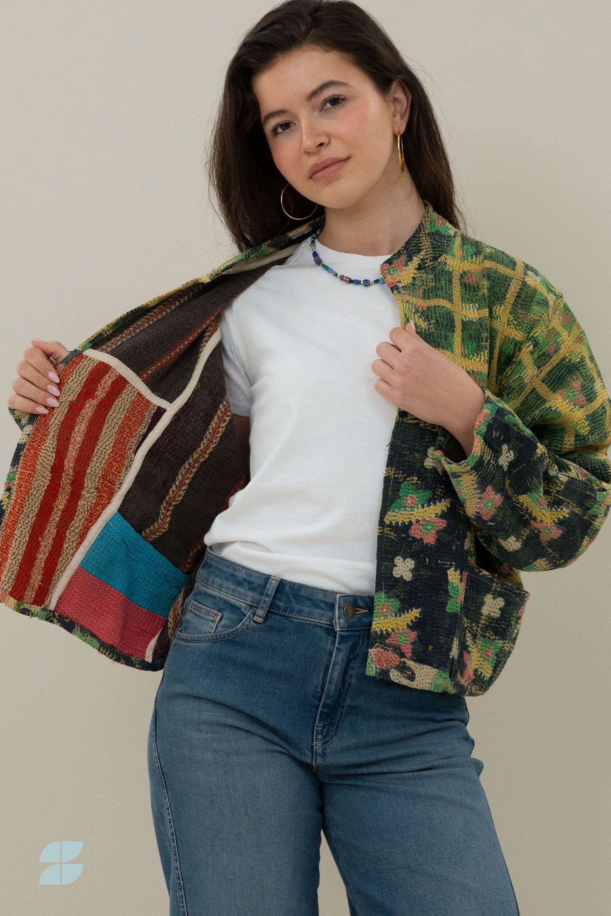 blossom-antic-jacket-jammu-j-2-elk item is uniek-must-have essential-draagbaar aan beide zijden-by-bar-aanvullende-foto