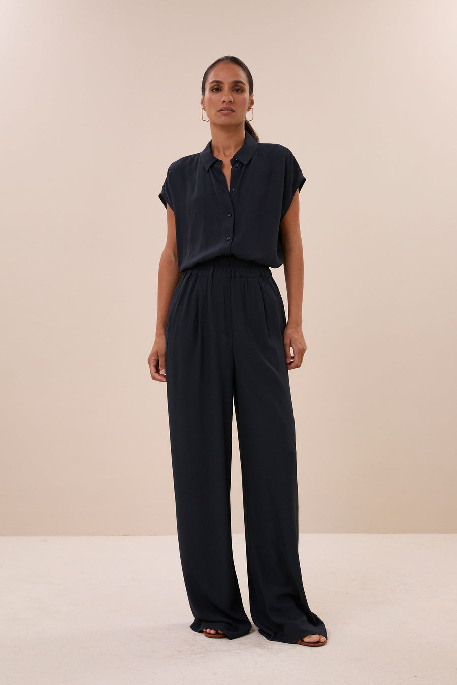 kiek viscose top | graphite
