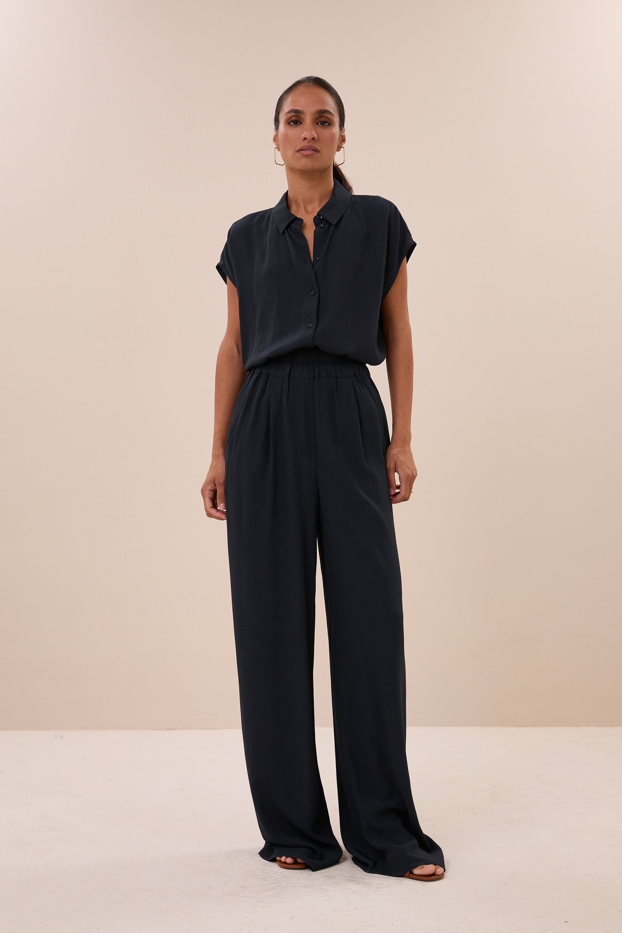 benji viscose pants | graphite