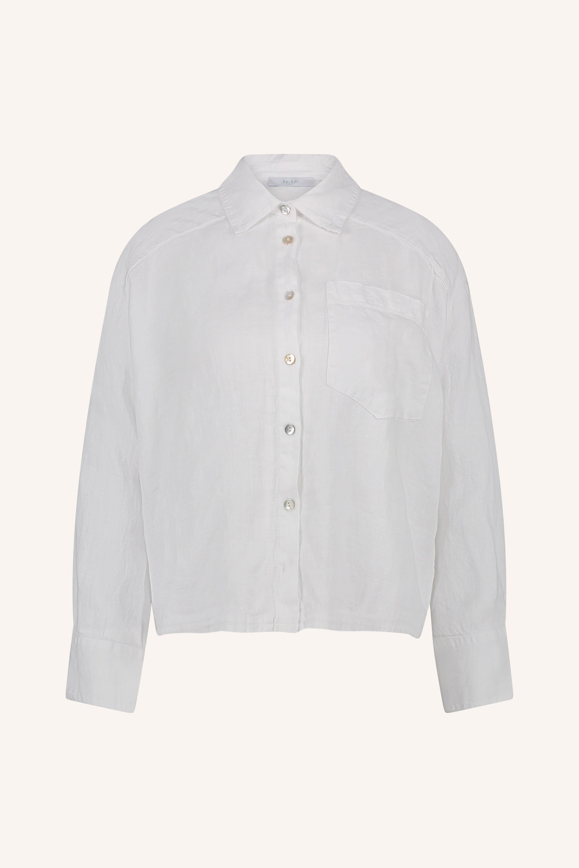 nima linen blouse bright white packshot