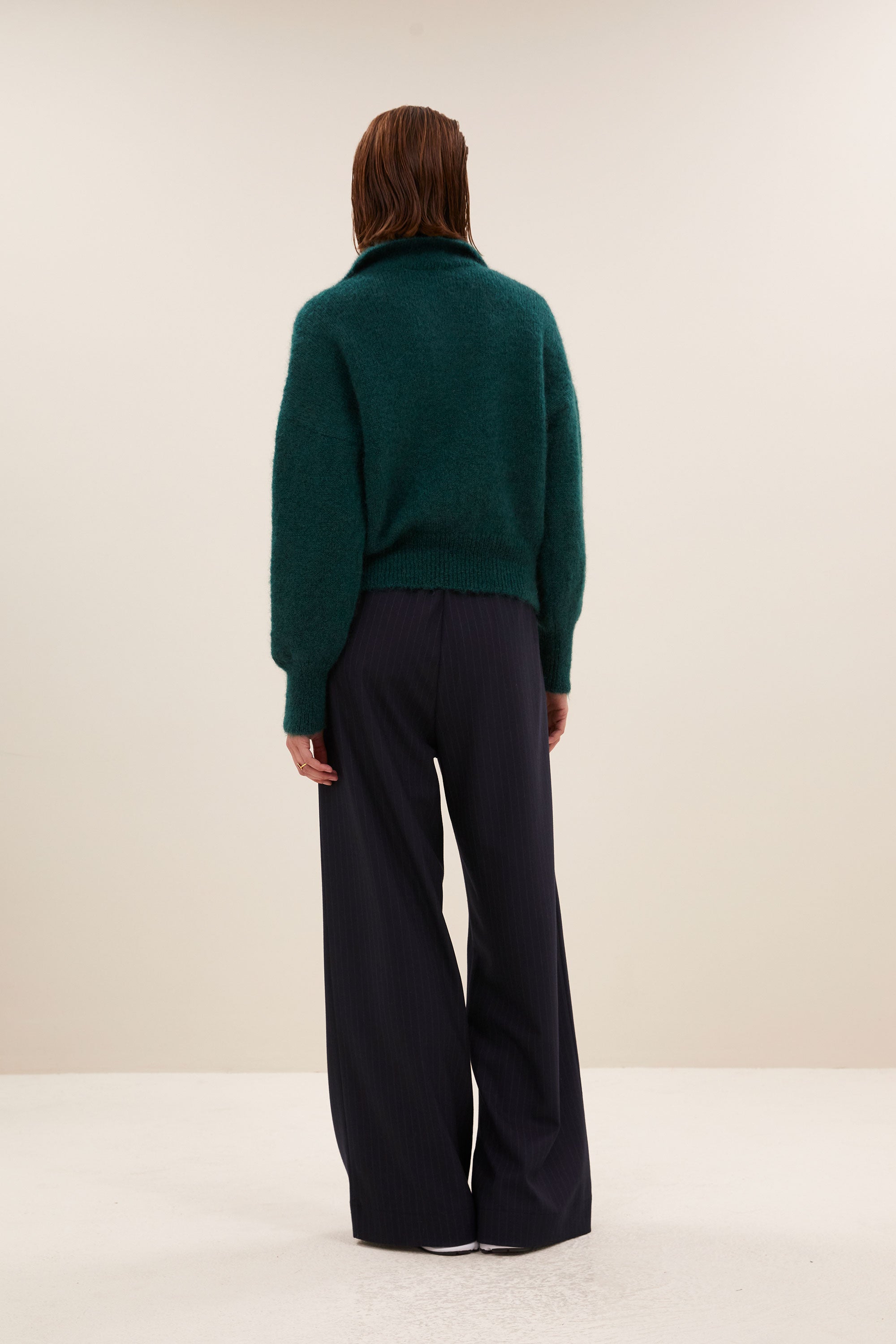 polo pullover | dark green