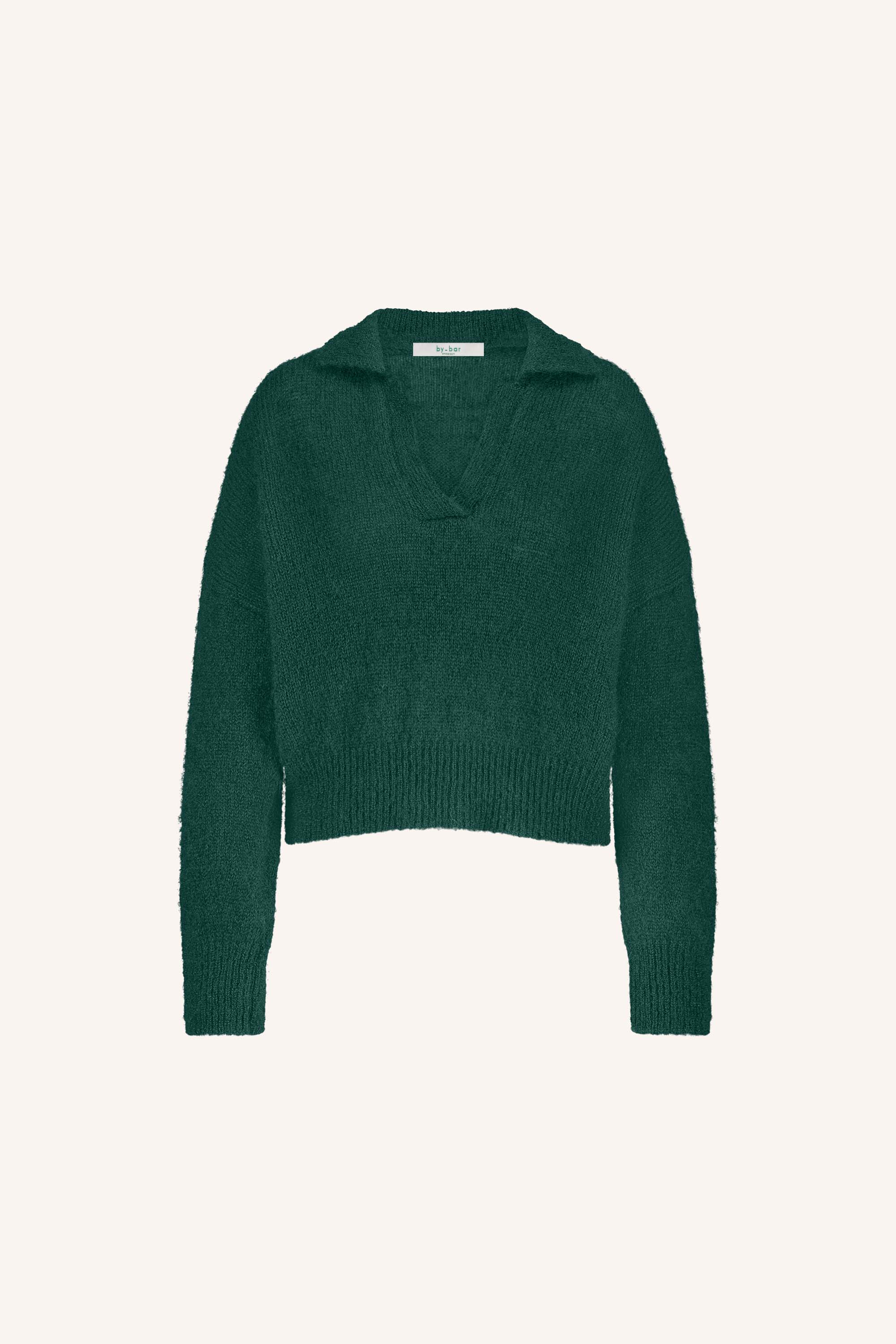 polo pullover | dark green