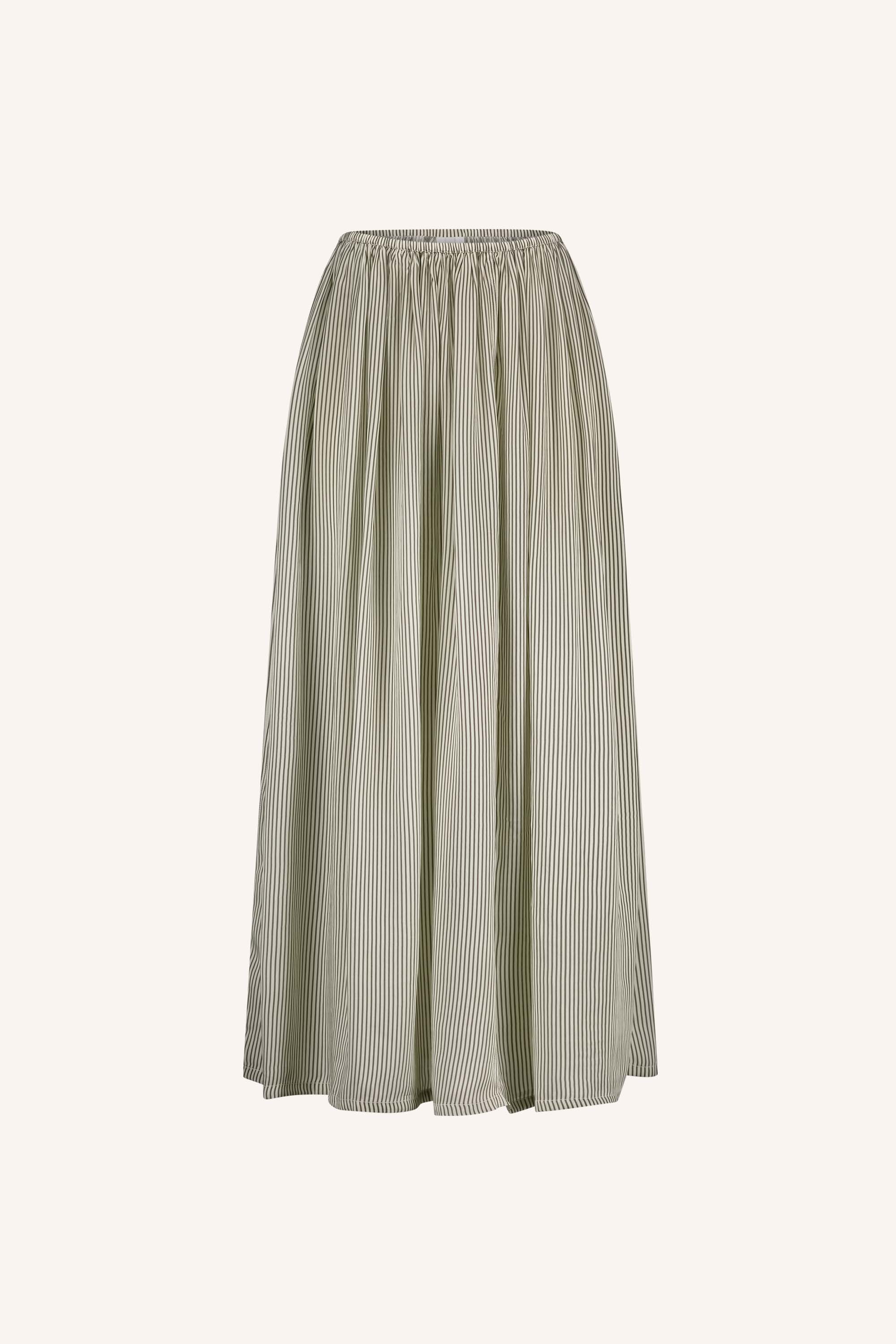 reva-viscose-stripe-skirt-graphite-stripe-print-losvallende pasvorm-maxi rok-viscose kwaliteit-by-bar-productfoto