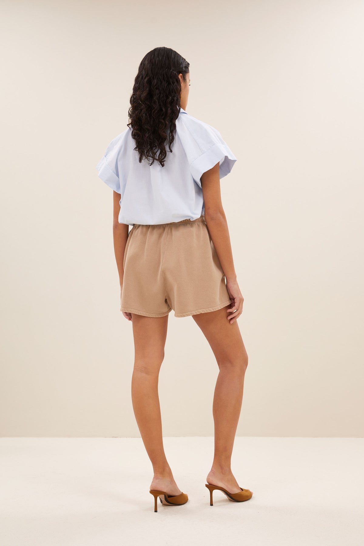 kid natural shorts | hazel