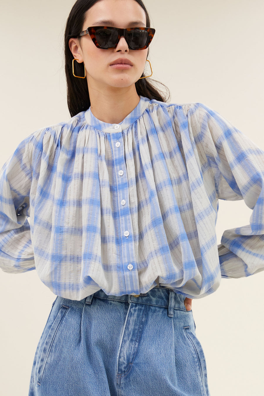 nyka-check-blouse-light-blue-check-by-bar-detail