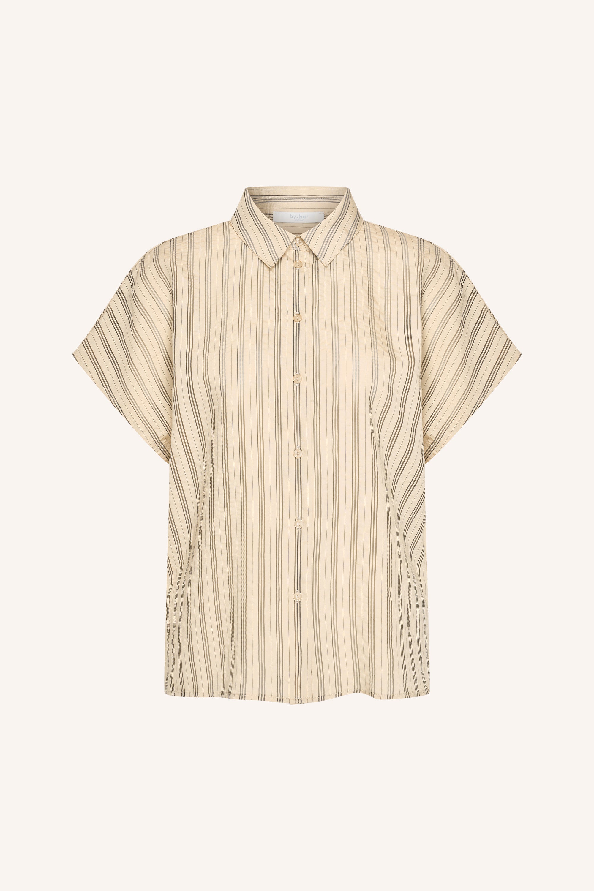 barley-seer-stripe-blouse-jet-black-stripe-knoopsluiting-casual fit-losvallende pasvorm-by-bar-productfoto