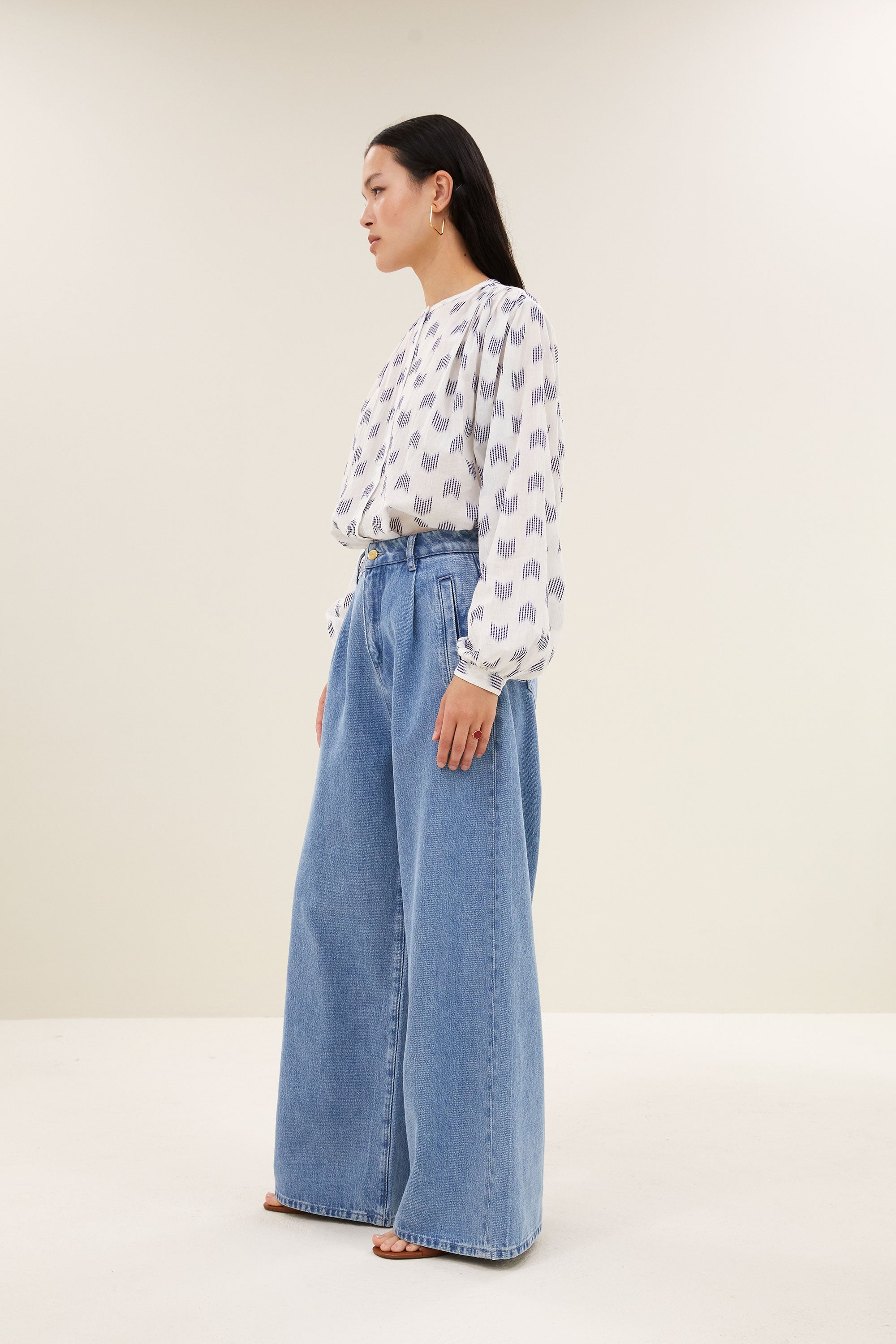 nyka oase blouse | blue oase