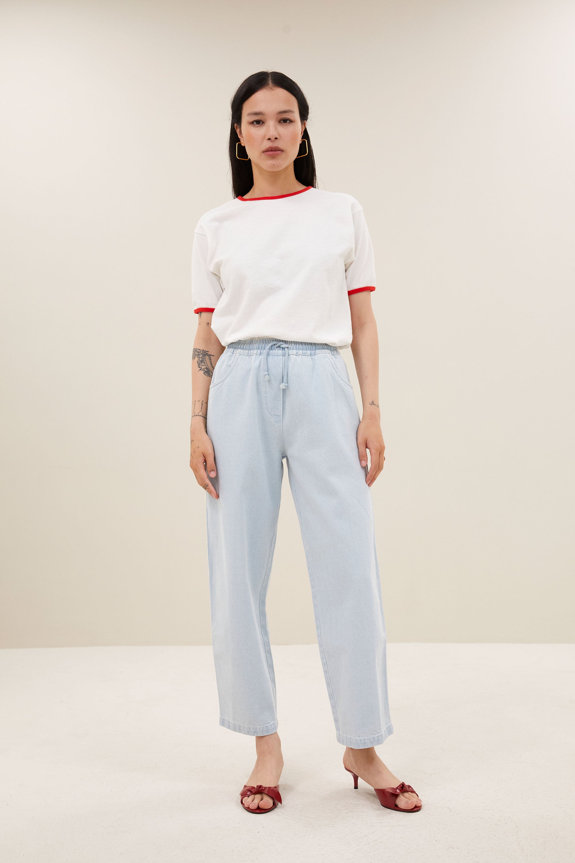 nimes top | off white