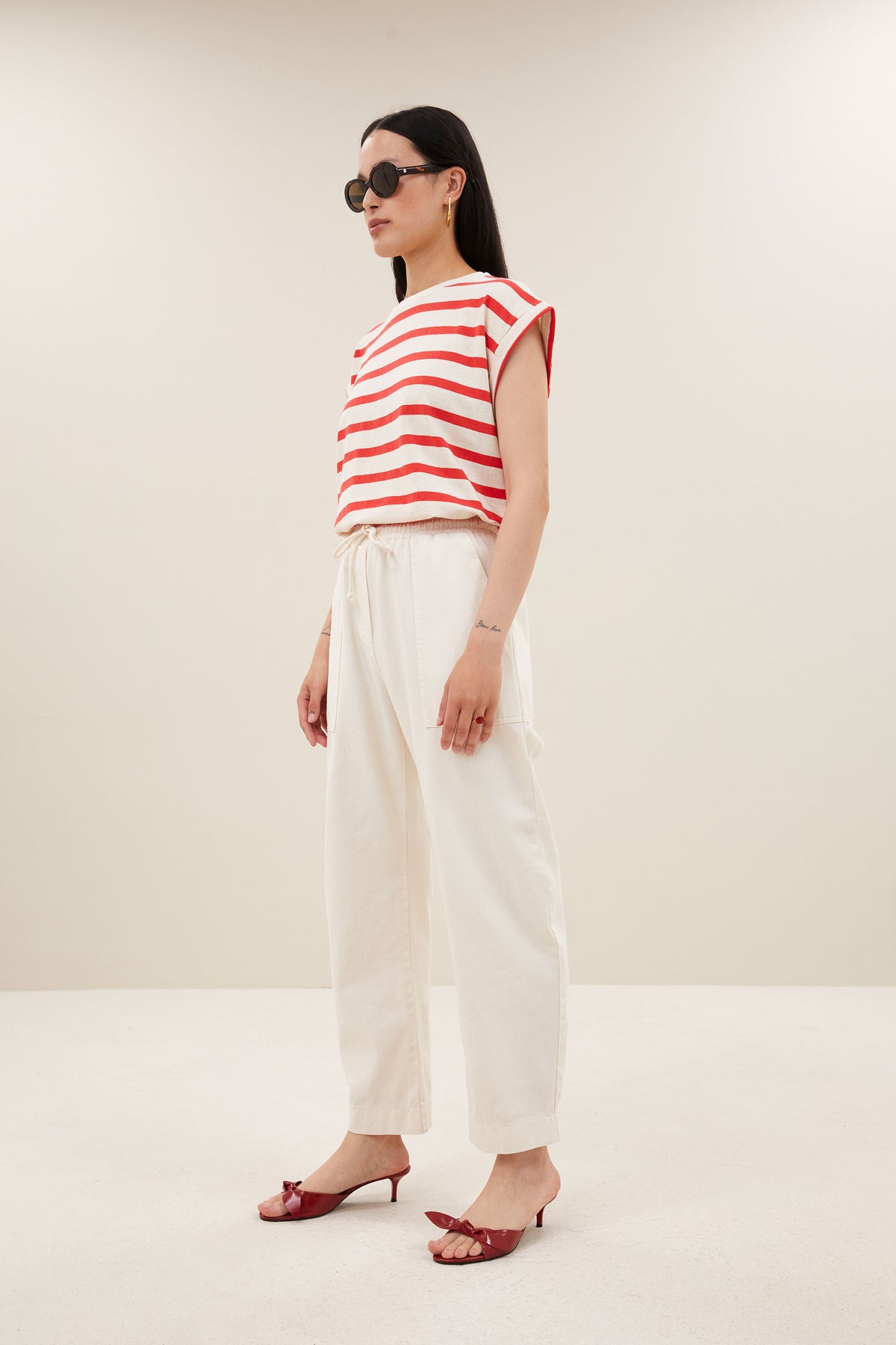 top-tobi-stripe-top-poppy-red-stripe-by-bar-Vooraanzicht