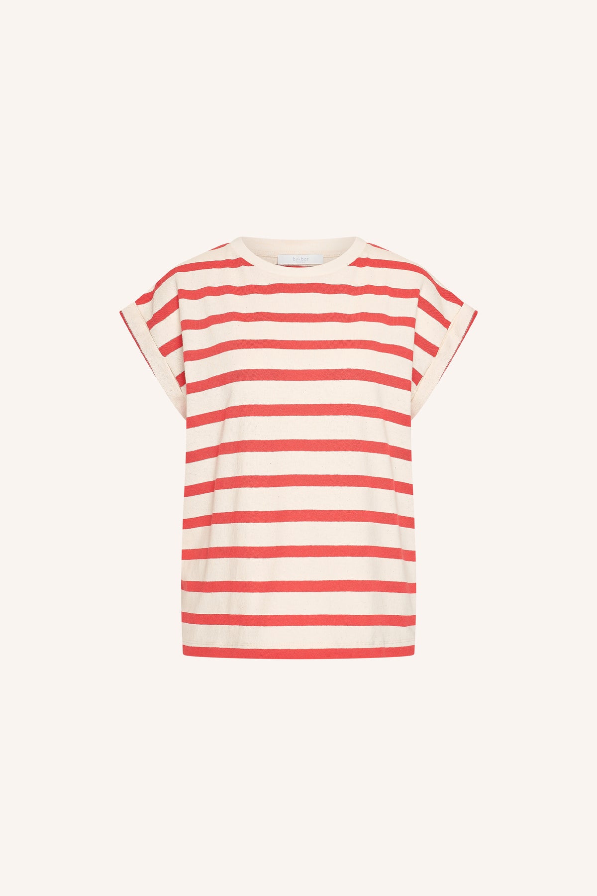 top-tobi-stripe-top-poppy-red-stripe-by-bar-Achteraanzicht