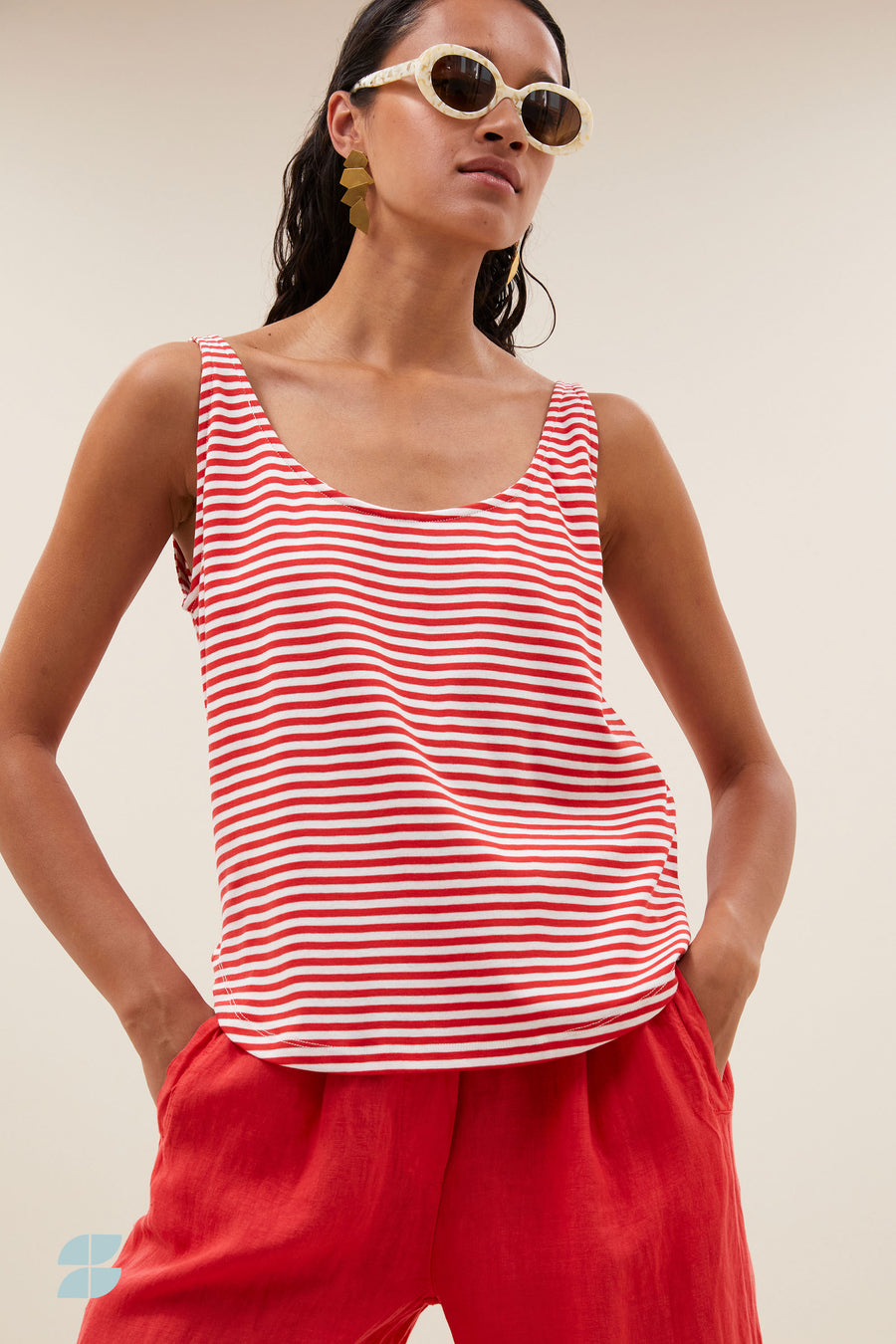 kid-stripe-singlet-lollipop-stripe-casual fit-losvallende pasvorm-ronde halslijn-by-bar-sfeerbeeld