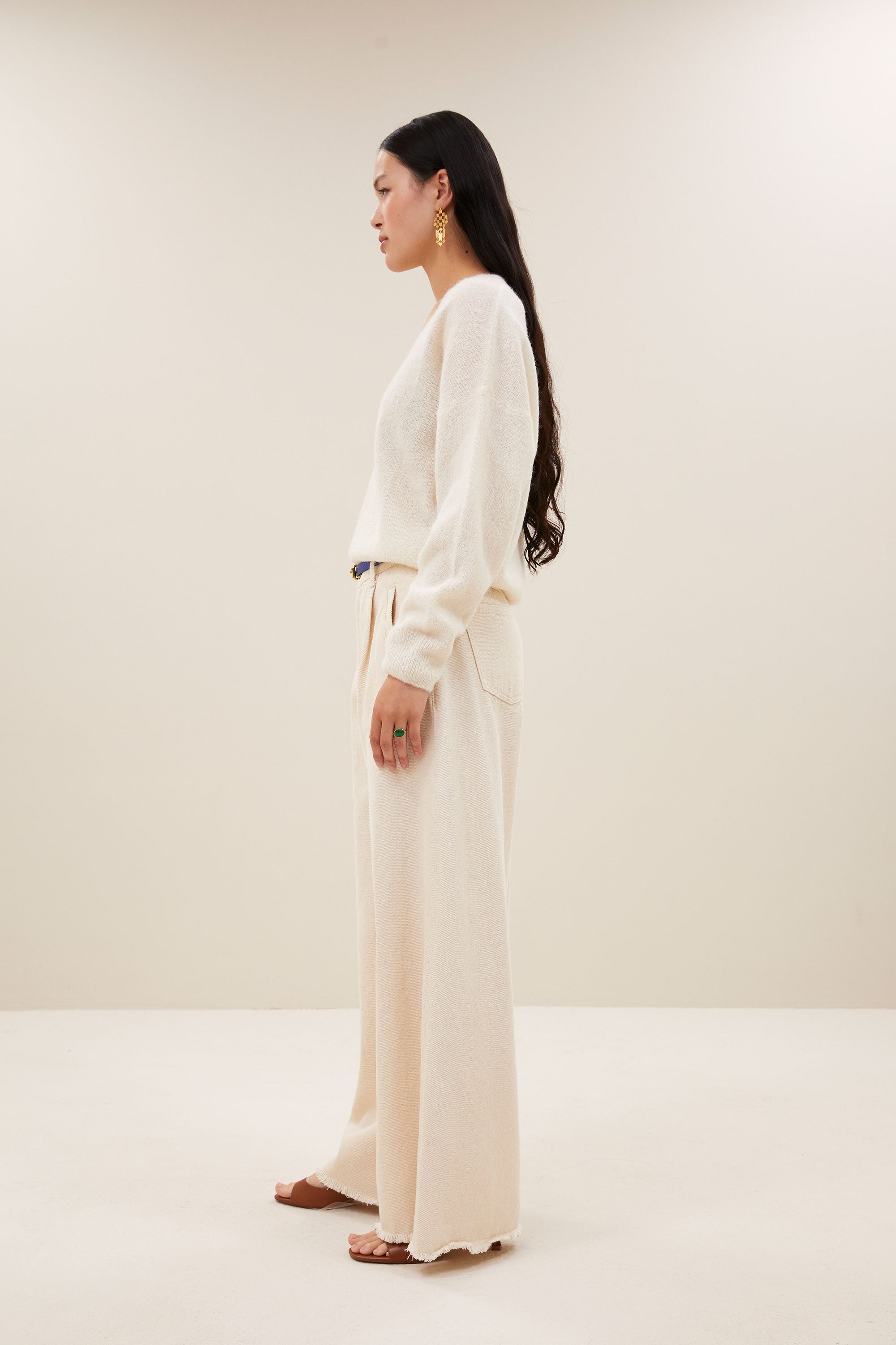 isja fine pullover | off white
