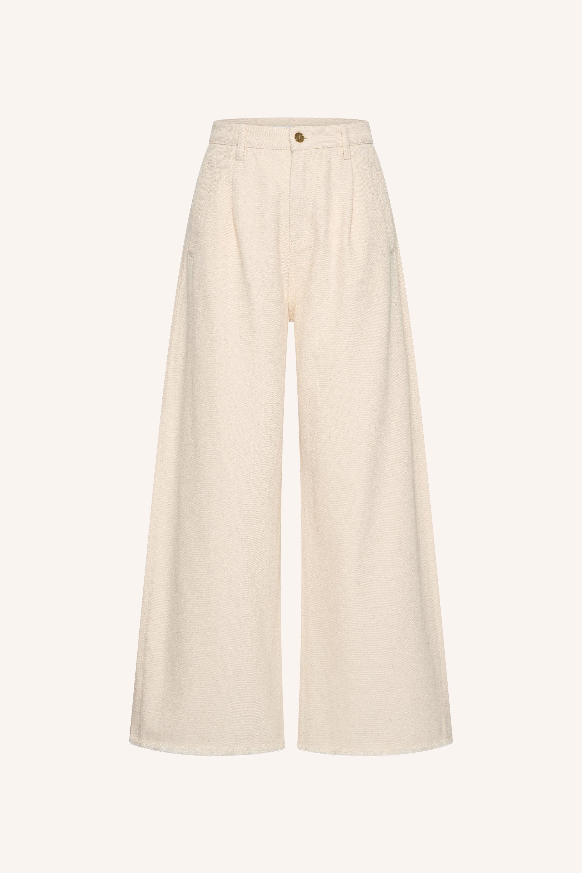 lux-grain-jeans-raw-white-normale taille-losvallende pasvorm-must-have essential-by-bar-productfoto
