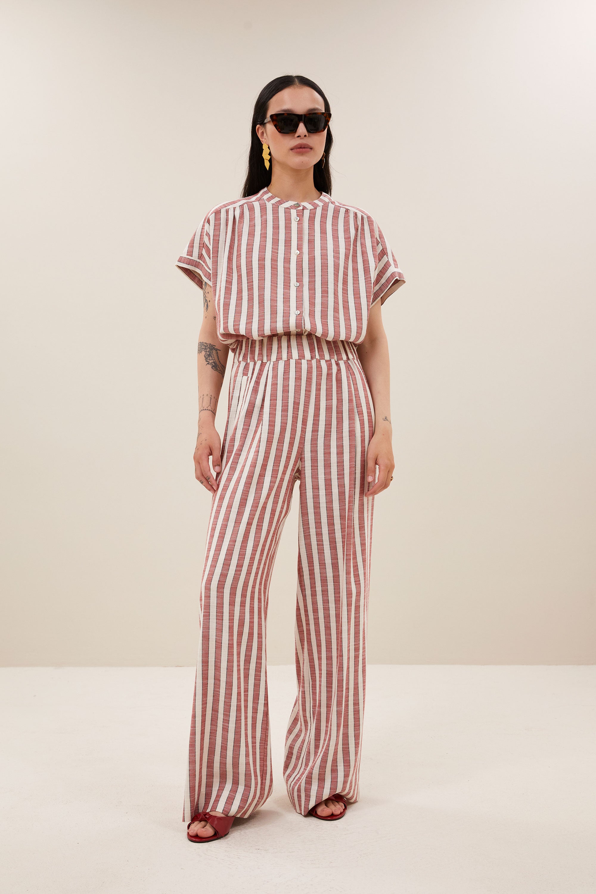 pants-benji-wide-stripe-pants-red-stripe-by-bar-aanvullende foto