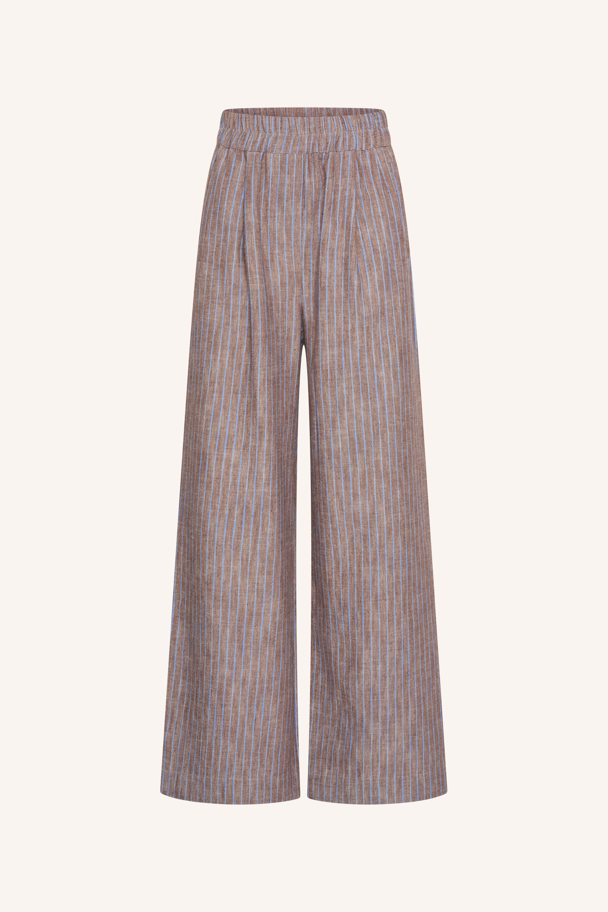 pants-benji-melange-stripe-pants-iced-coffee-stripe-by-bar-achteraanzicht