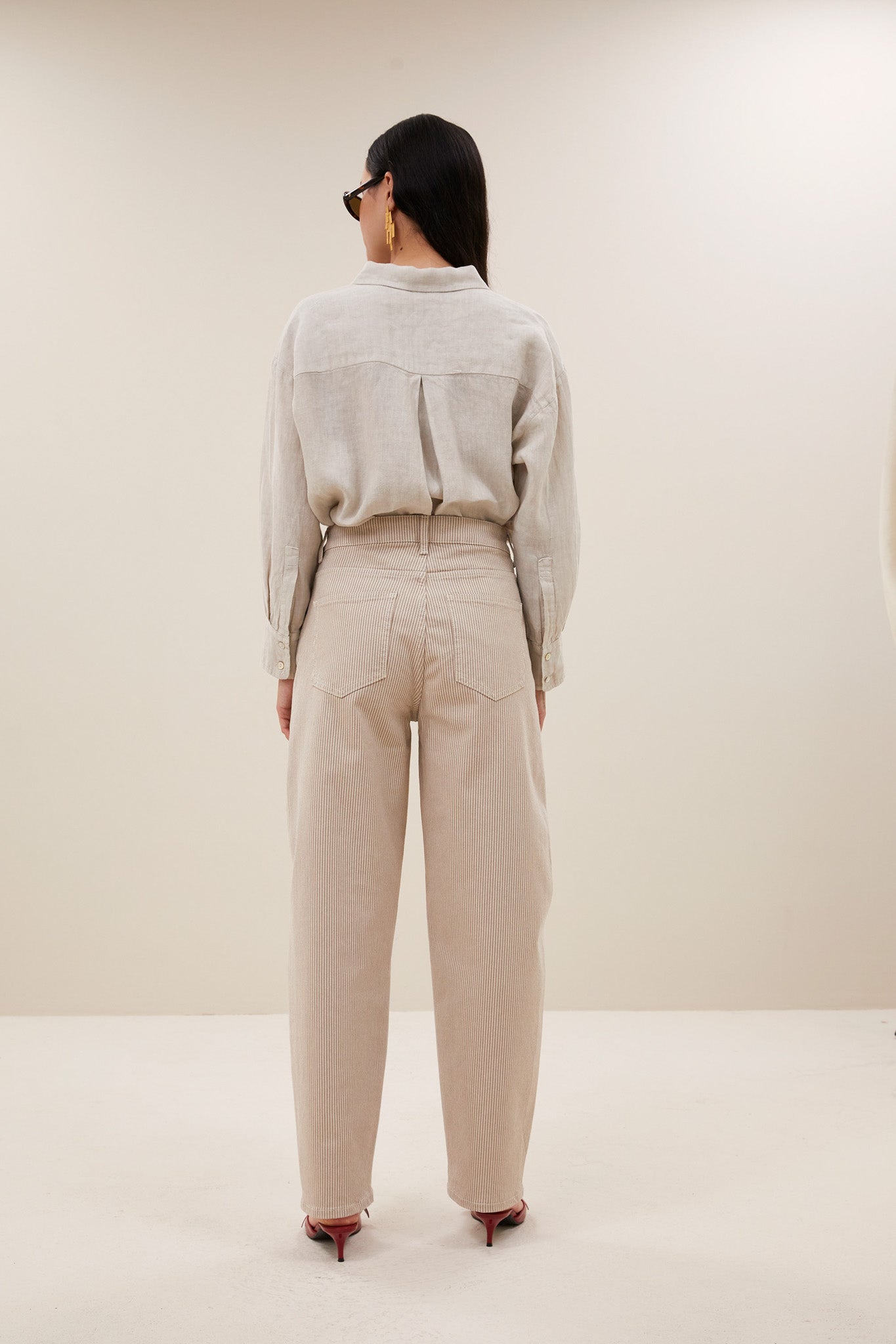 pants-begum-stripe-pants-sand-stripe-by-bar-Vooraanzicht