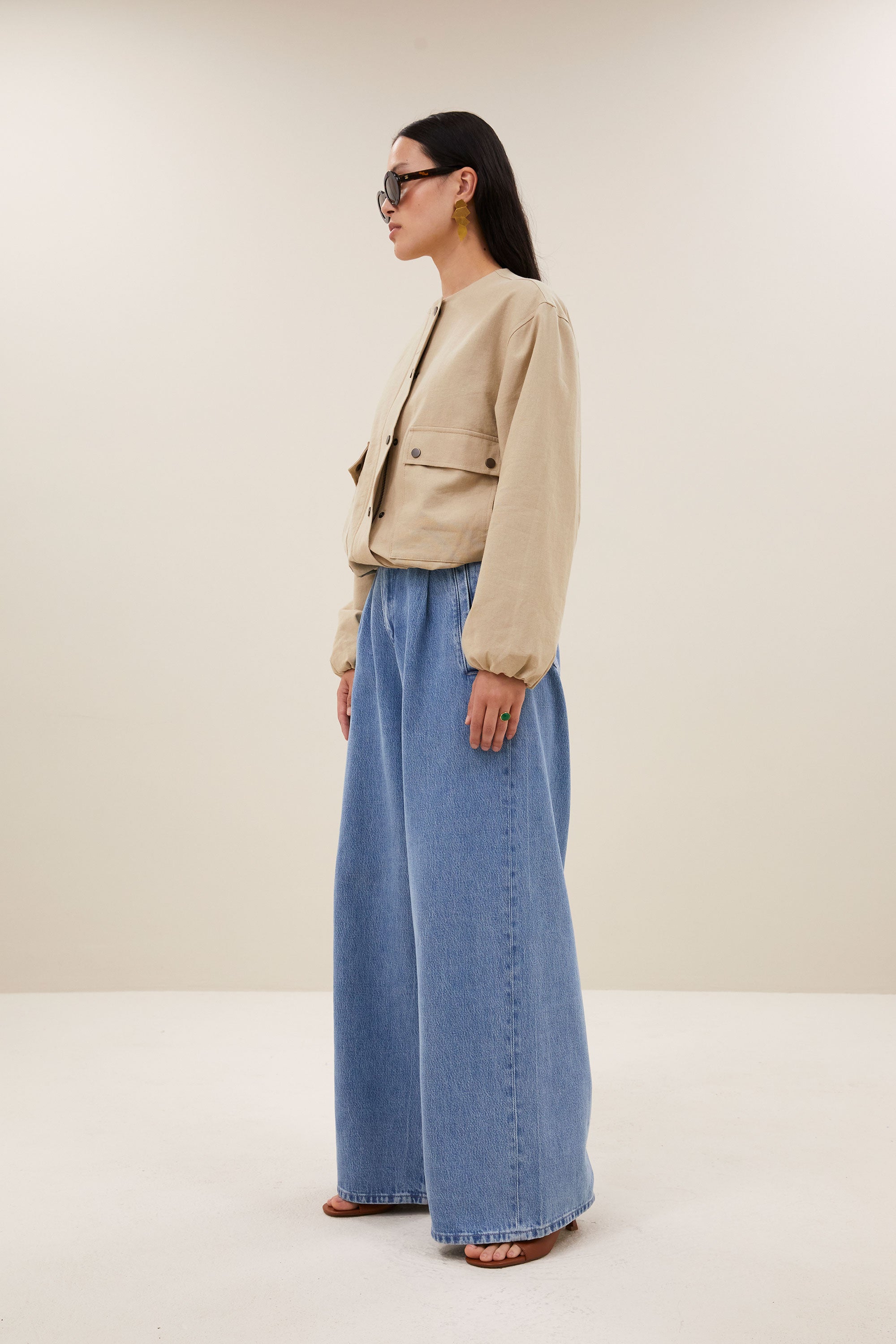 maggie canvas jacket | dark sand