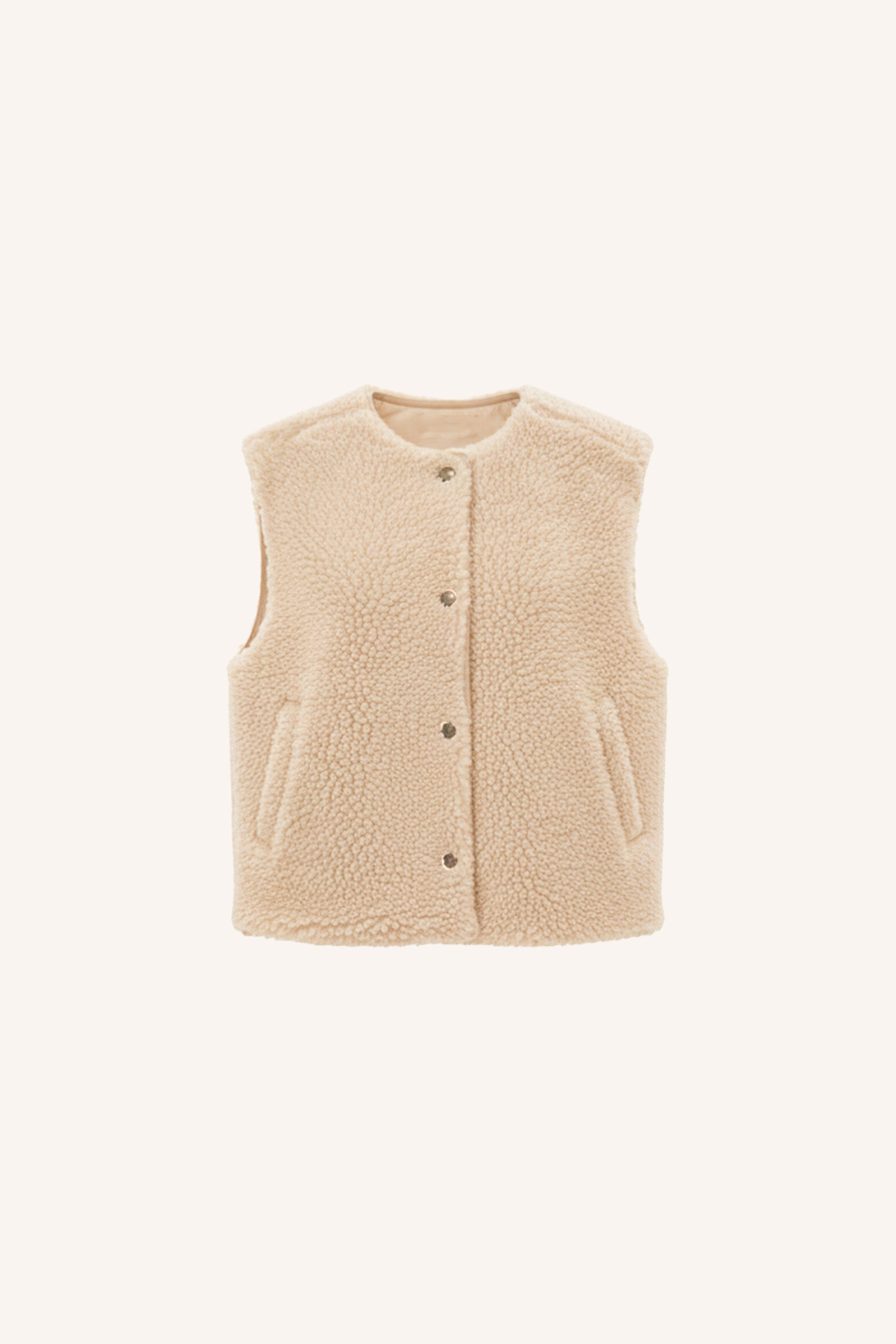 joelle-wool-jacket-sand-melange-comfortabele pasvorm-verborgen steekzakken-draagbaar aan beide zijden-by-bar-extra