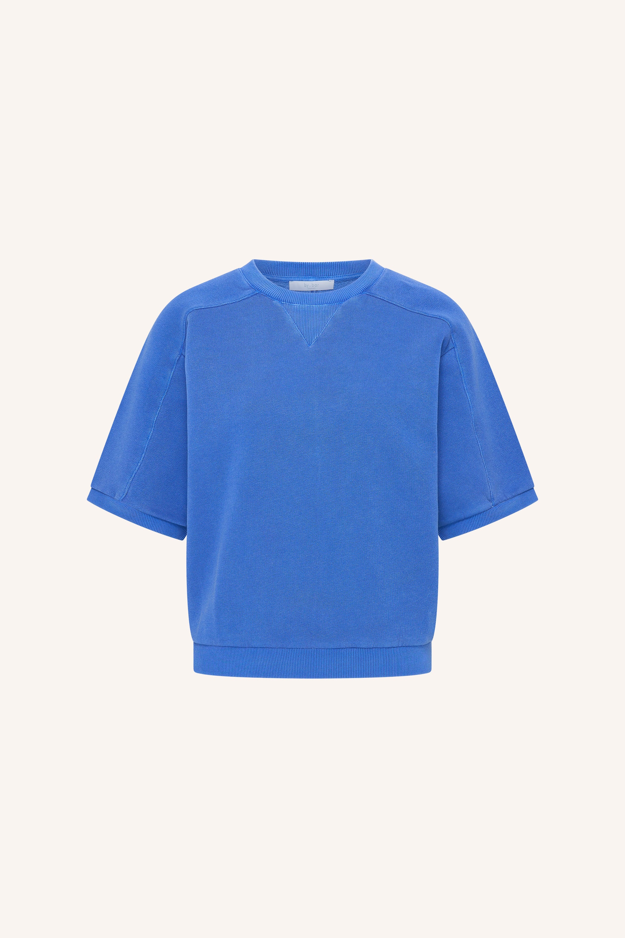 gina-top-azul-blue-korte fit-must-have essential-biologisch katoen-by-bar-productfoto