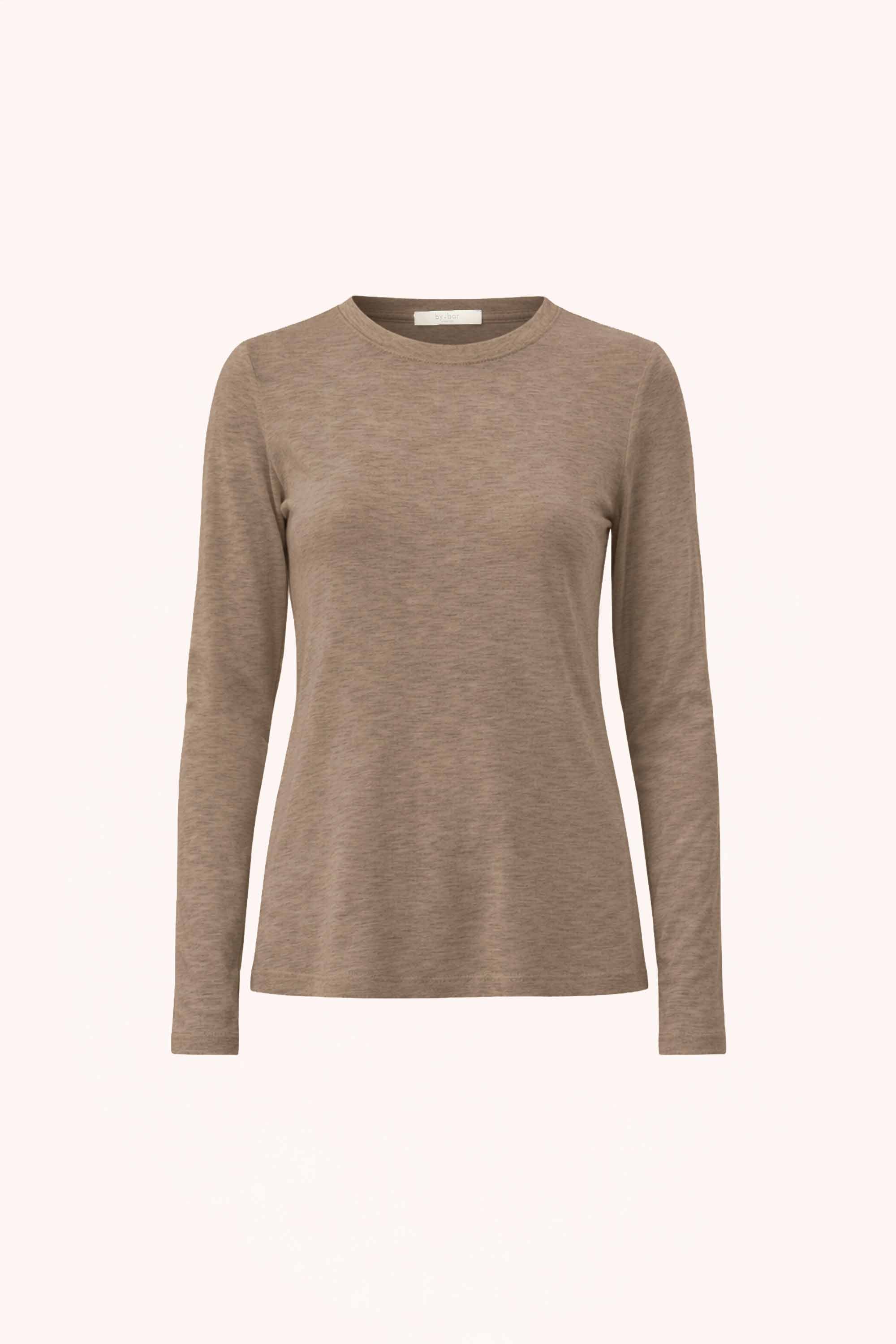 moky-ls-top-biscuit-all-time classic-aansluitende fit-ronde halslijn-by-bar-productfoto