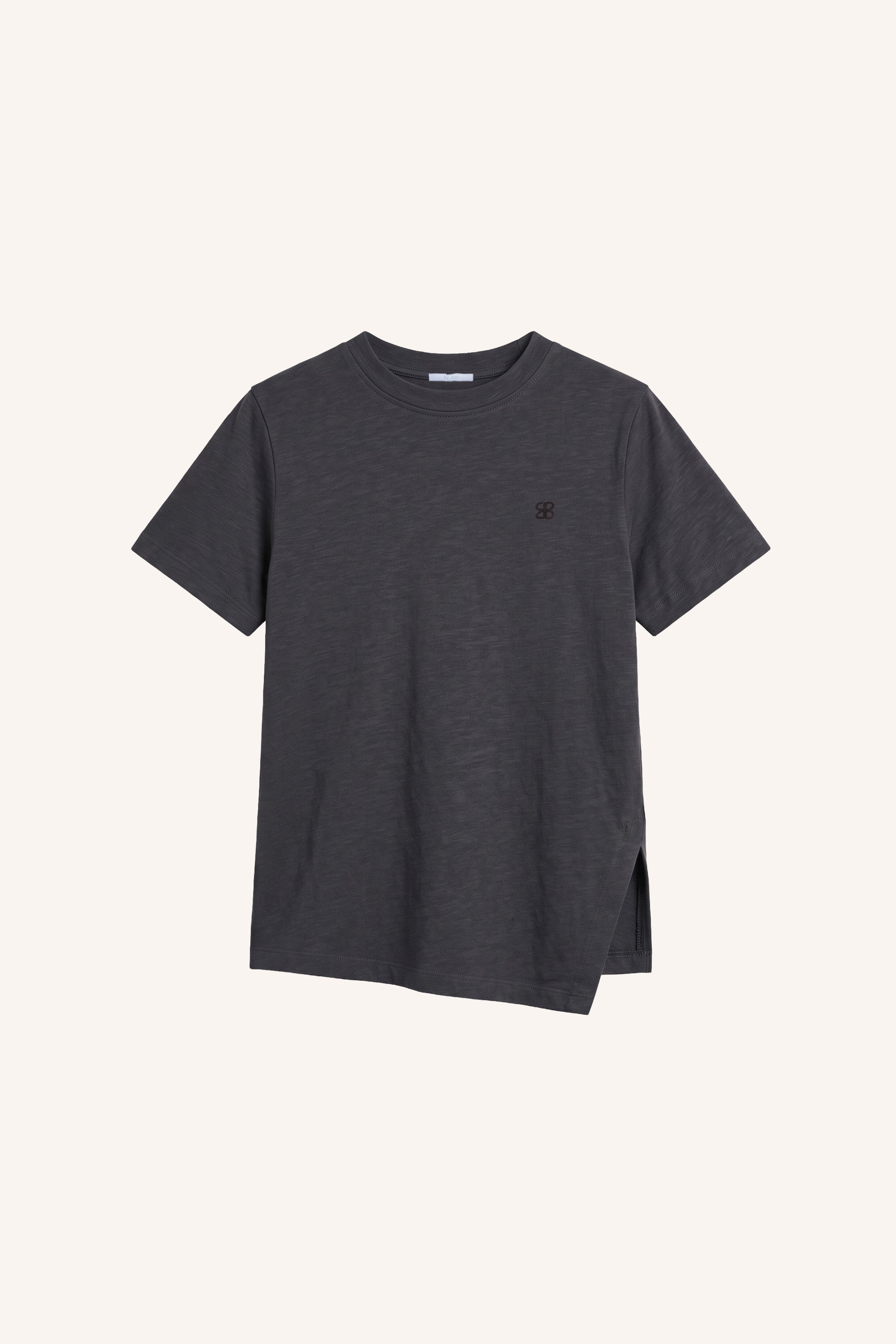 freja-shirt-jet-black-all-time classic-aansluitende fit-biologisch katoen-by-bar-productfoto