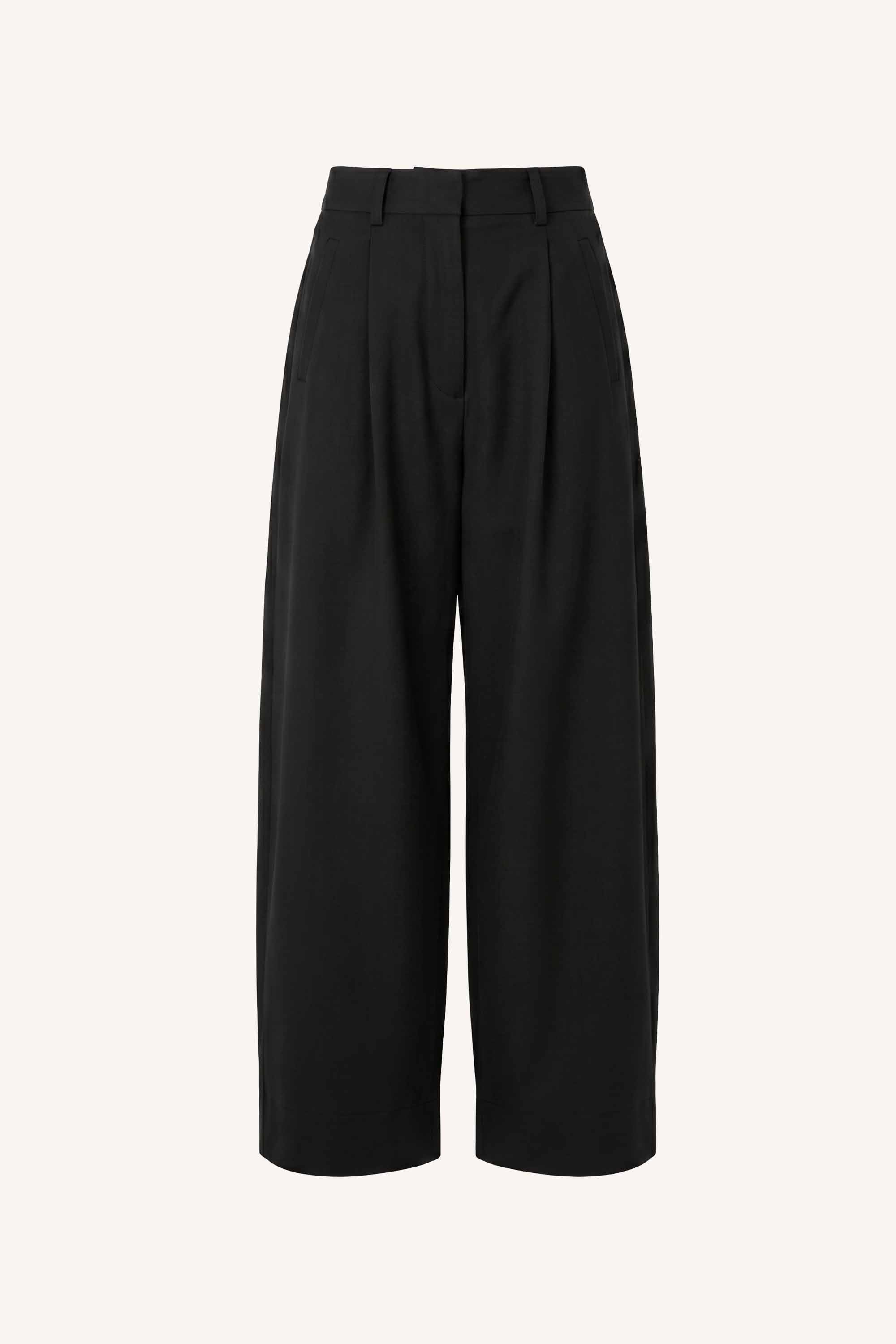 jule herringbone pants | black