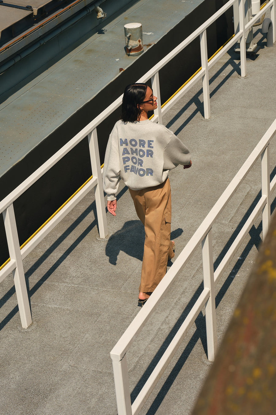 lili amor sweater | light grey melee