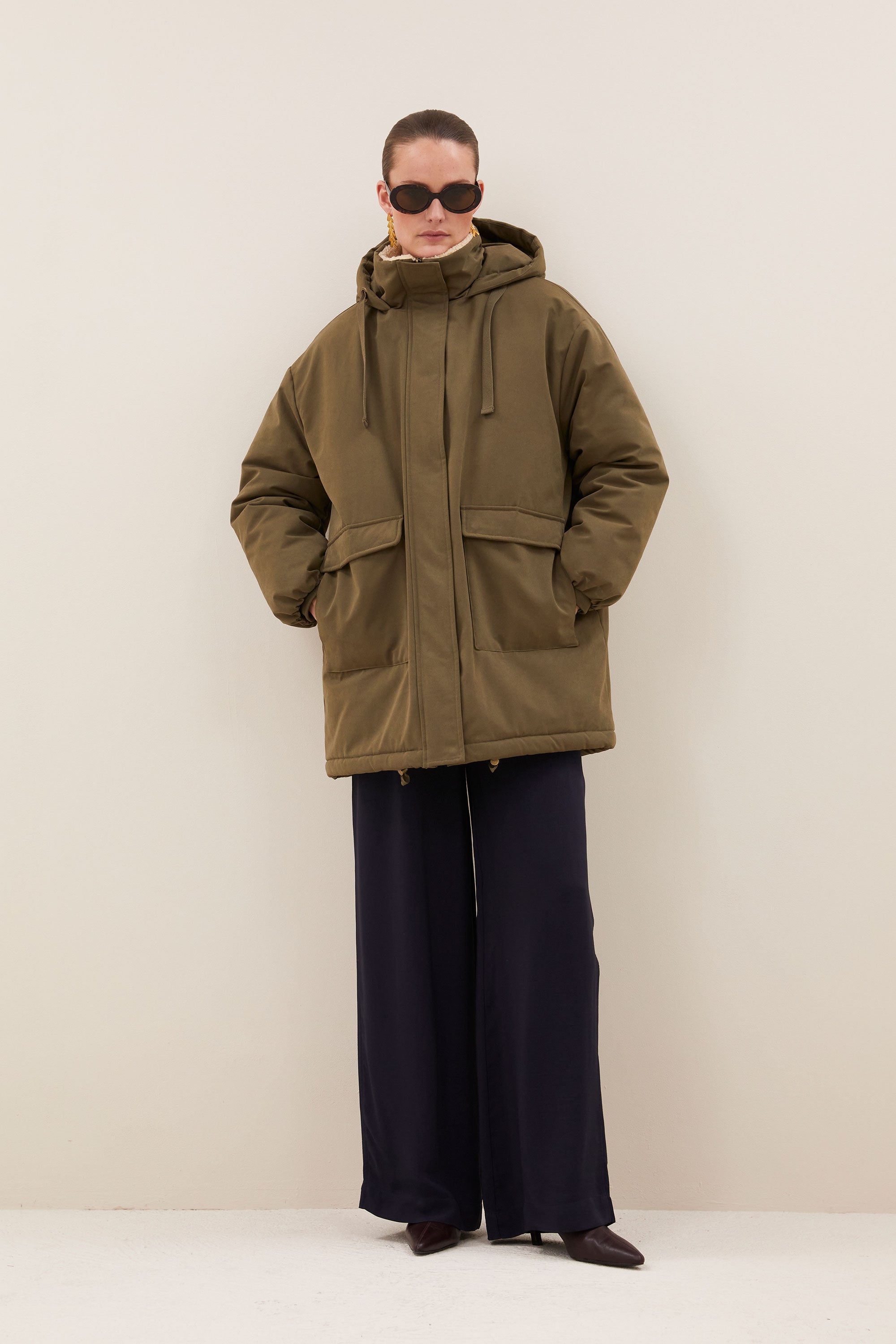 dean long parka | forest green