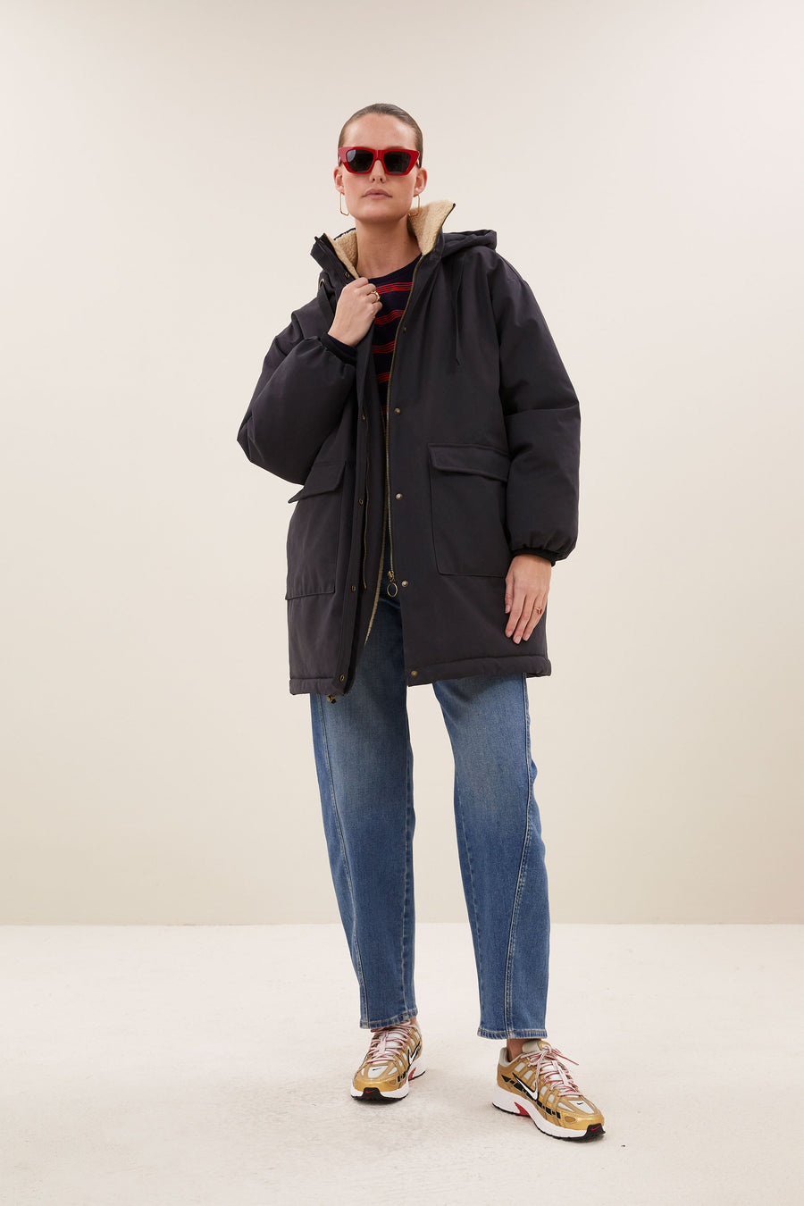 dean long parka | jet black