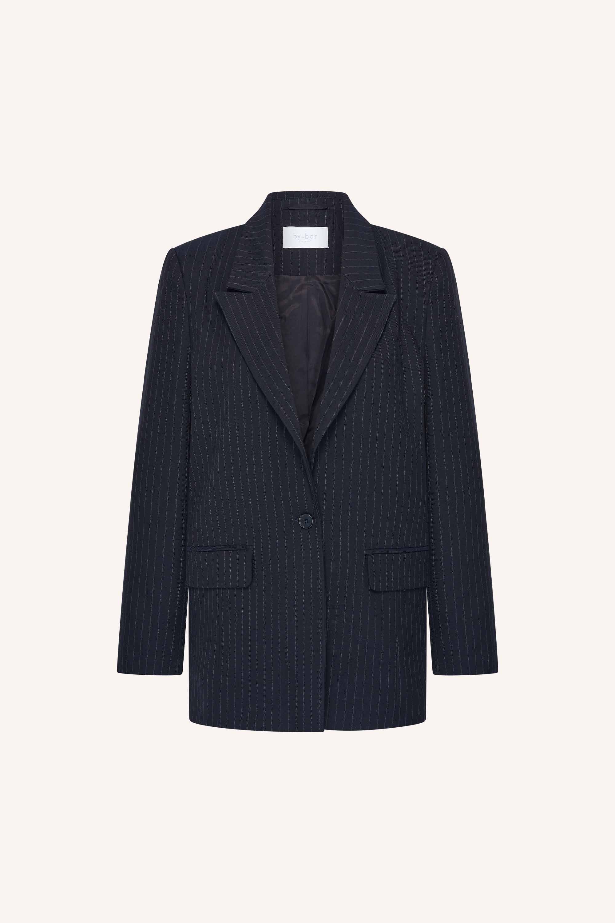 nes-pinstripe-blazer-midnight-comfortabele draagervaring-all-time classic-knoopsluiting-by-bar-productfoto