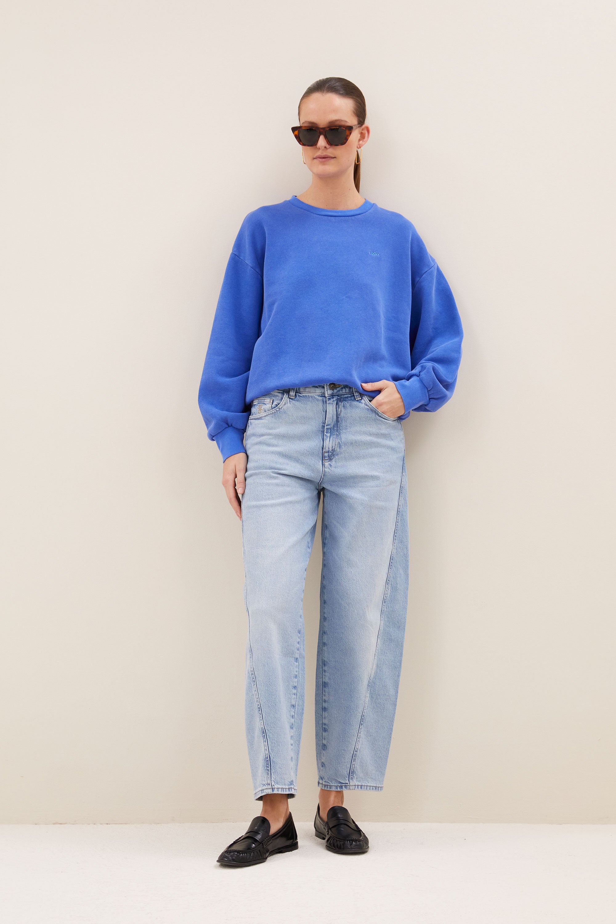 begum-jeans-light-denim-normale taille-casual fit-normale pasvorm-by-bar-vooraanzicht