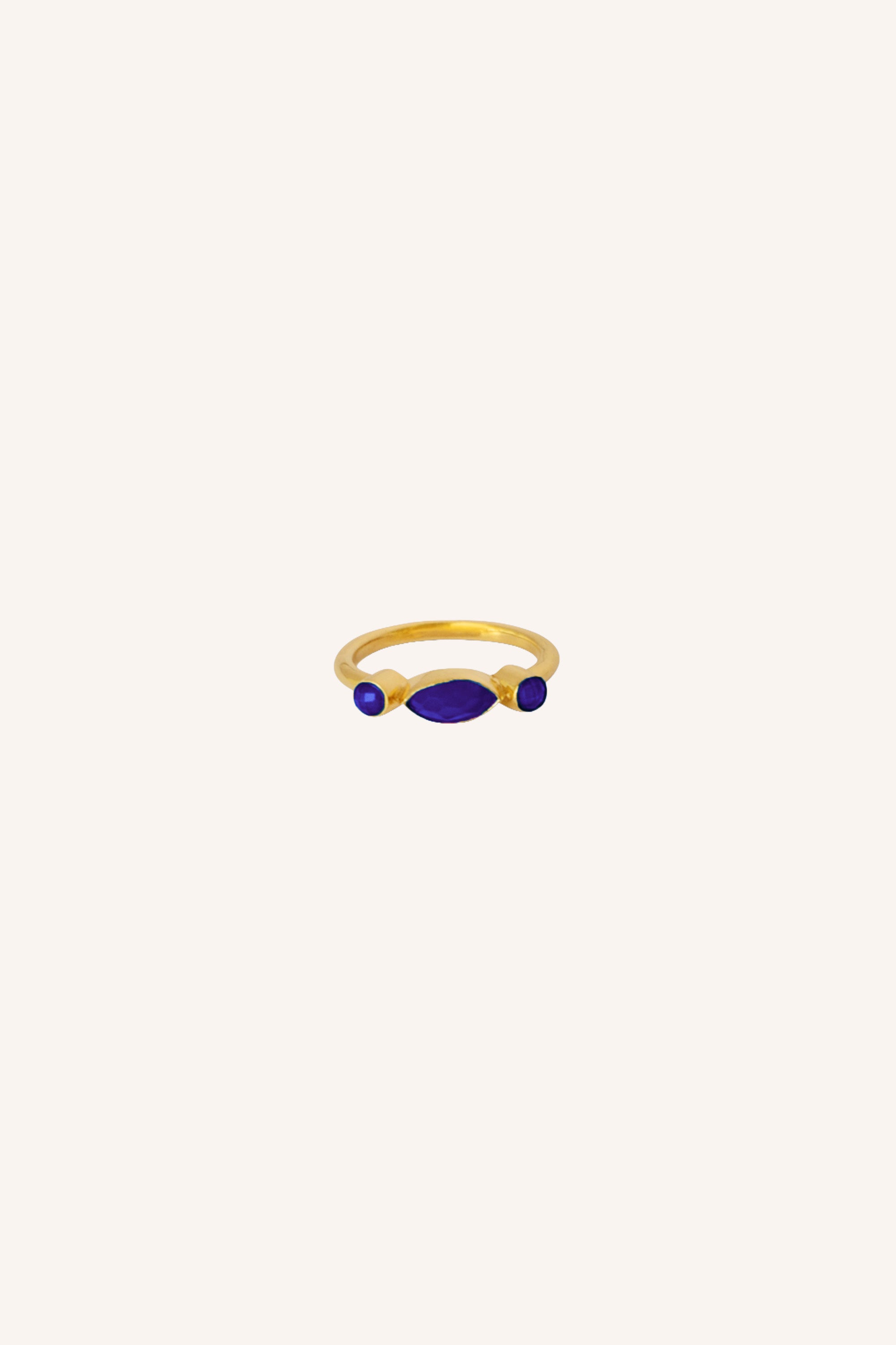 amaya-ring-kingsblue-gold plated-all-time classic-by-bar-productfoto