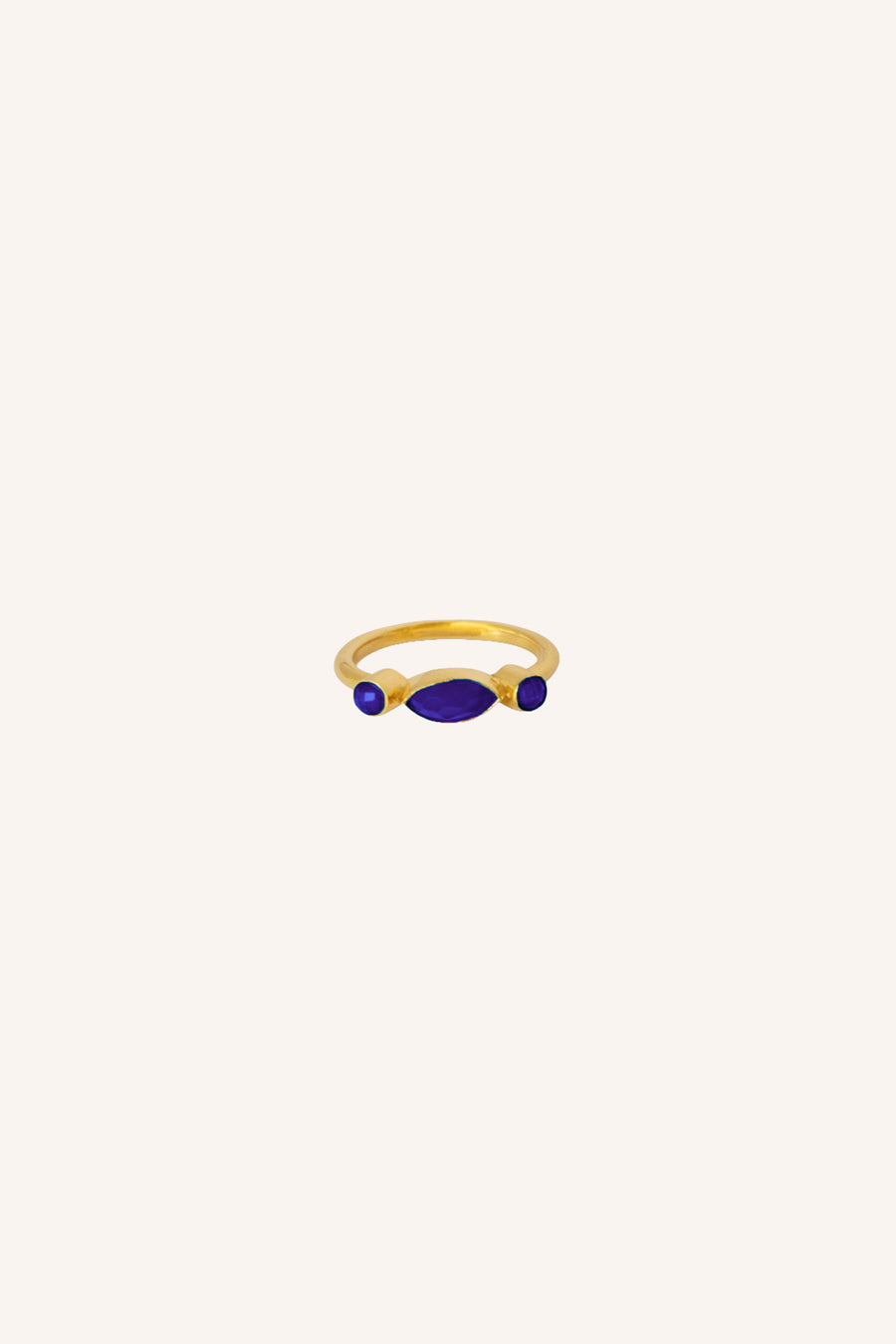 amaya-ring-kingsblue-gold plated-all-time classic-by-bar-productfoto